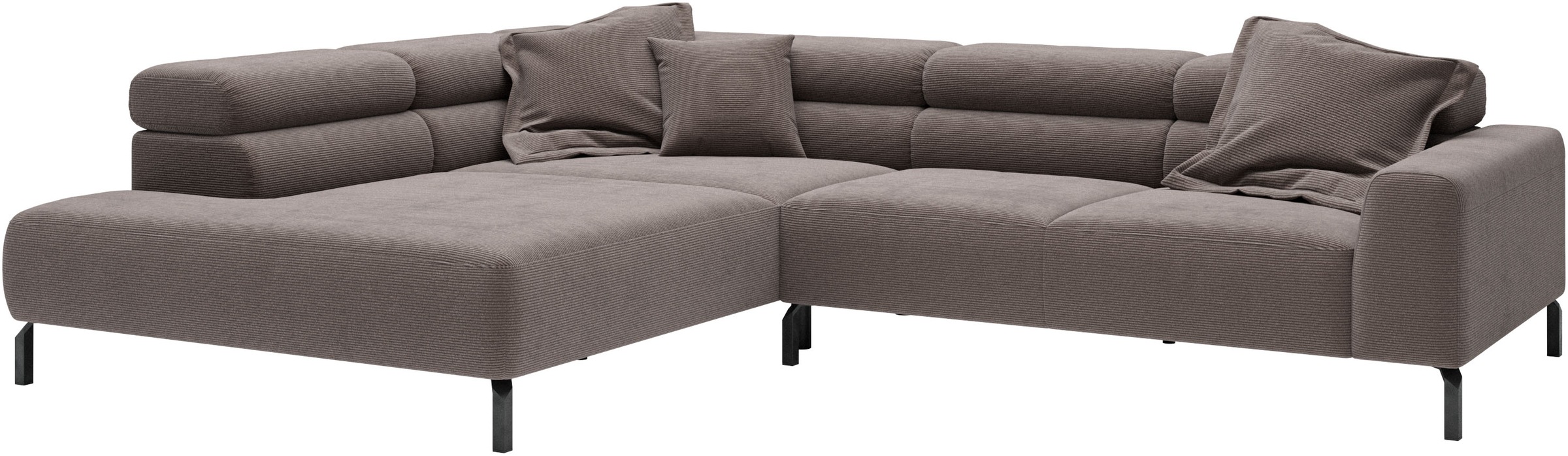 Home affaire Ecksofa »Antonelli, L-Form,  incl. Kopfteilverstellung, Breite 312 cm« wahlweise elektrische Sitztiefenverstellung