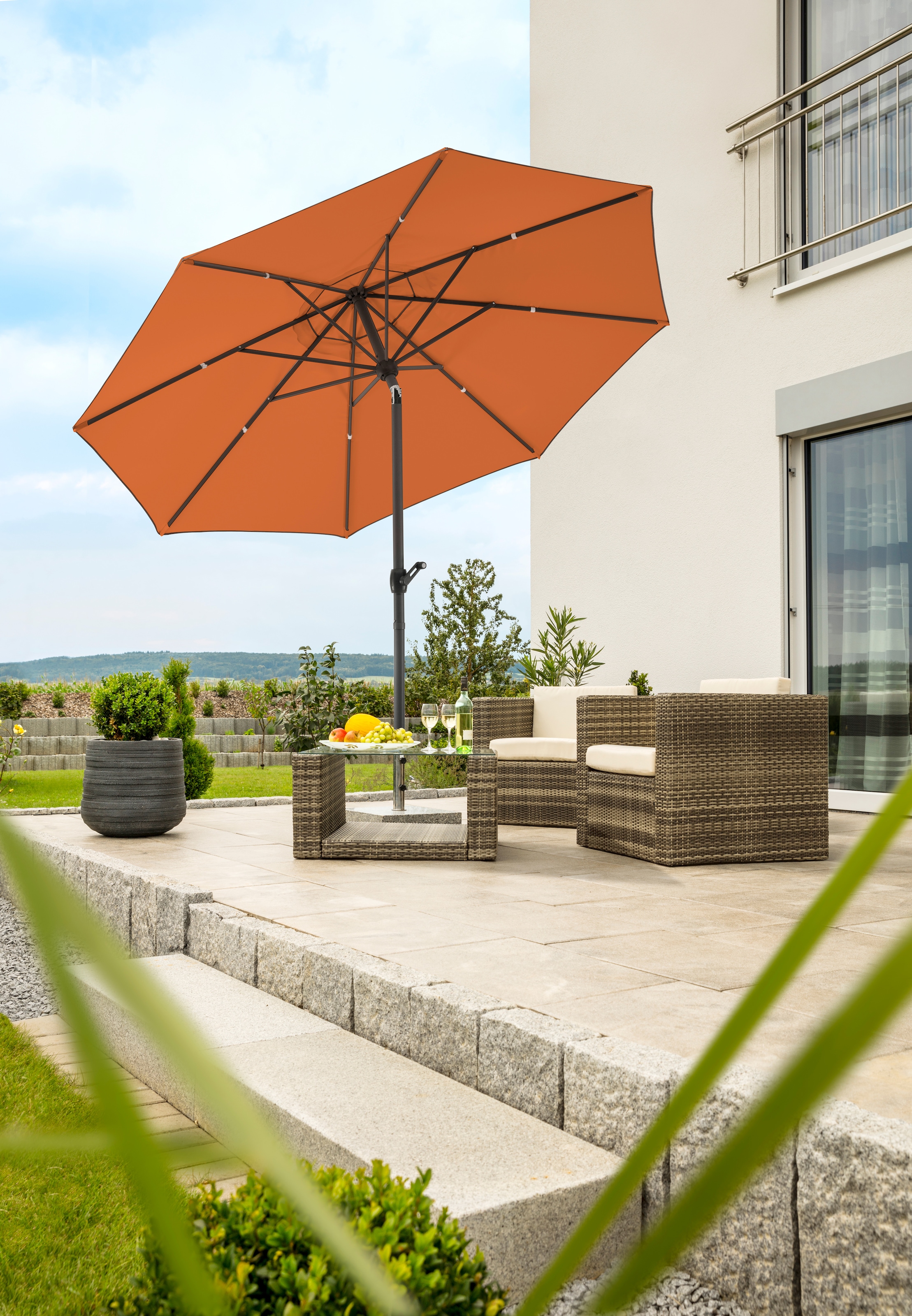 Schneider Schirme Sonnenschirm »Adria«, abknickbar, ohne Schirmständer