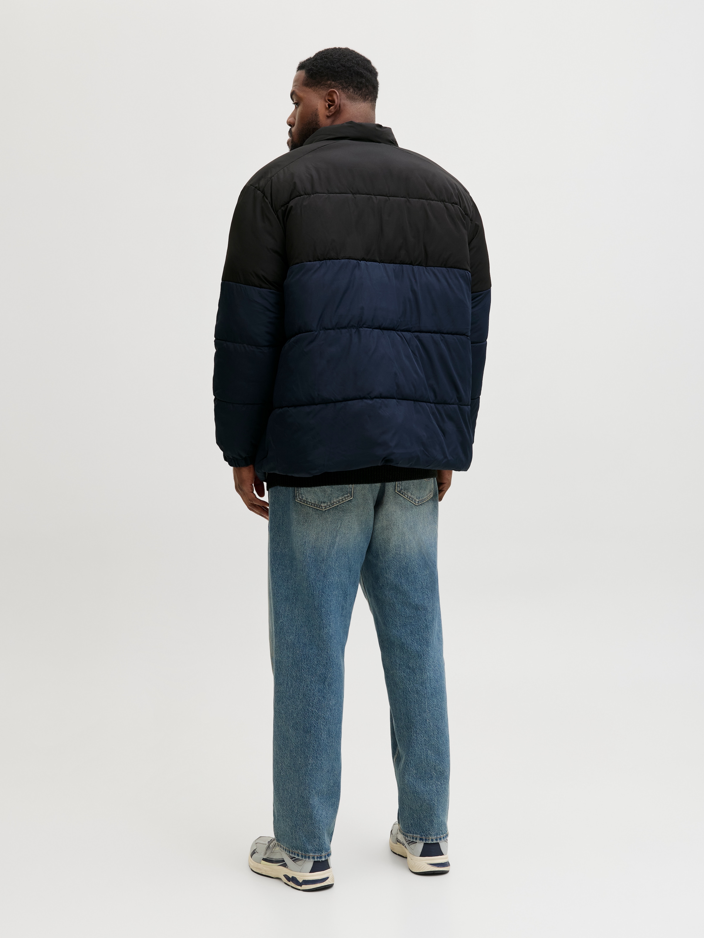 Jack & Jones PlusSize Steppjacke »JJMAZE PUFFER COLLAR PLS« ohne Kapuze