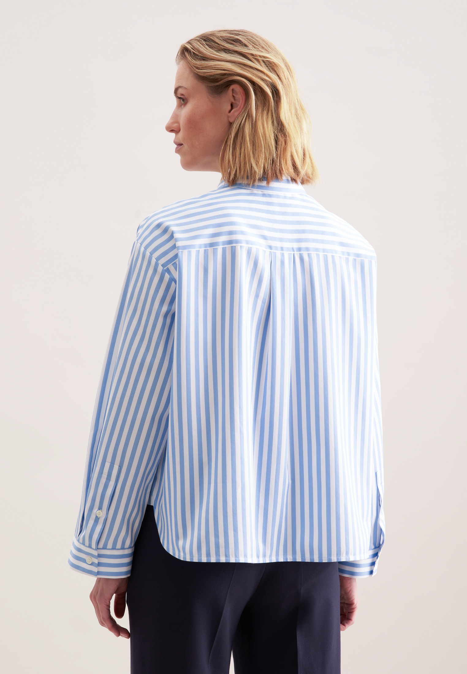 seidensticker Klassische Bluse 1/1 Kragen Gestreift