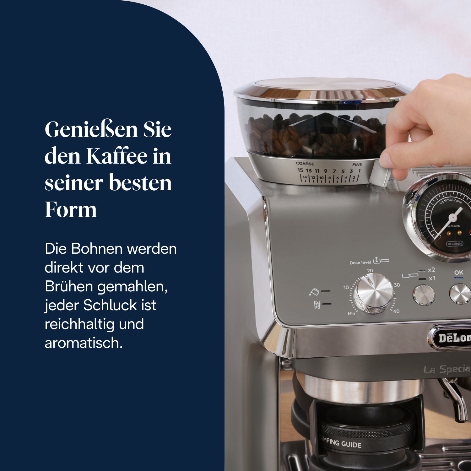 De'Longhi Espressomaschine »LA SPECIALISTA ARTE EVO COLD BREW 8004399027190« 15 Mahlgrade, 3 Temperatureinstellungen & Cold Brew inkl. Barista Kit