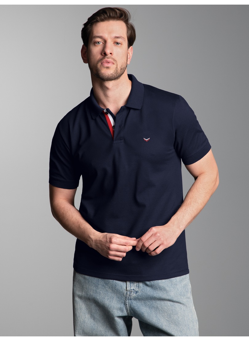Trigema Poloshirt »TRIGEMA Poloshirt mit dreifarbiger Knopfleiste« 1 Stk.