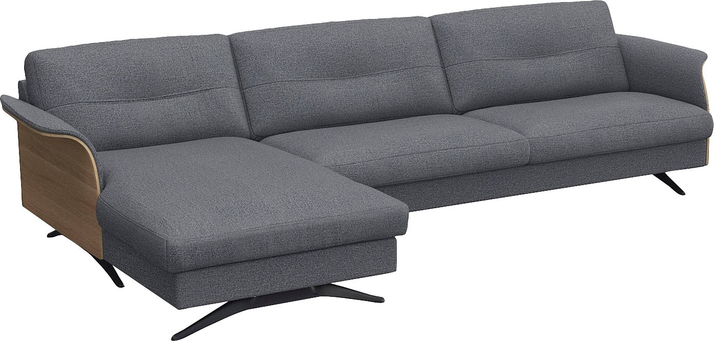 FLEXLUX Ecksofa »Glow, super bequem durch hochwertigem Sitzaufbau mit Federkern, L-Form« Modernes skandinavisches Design