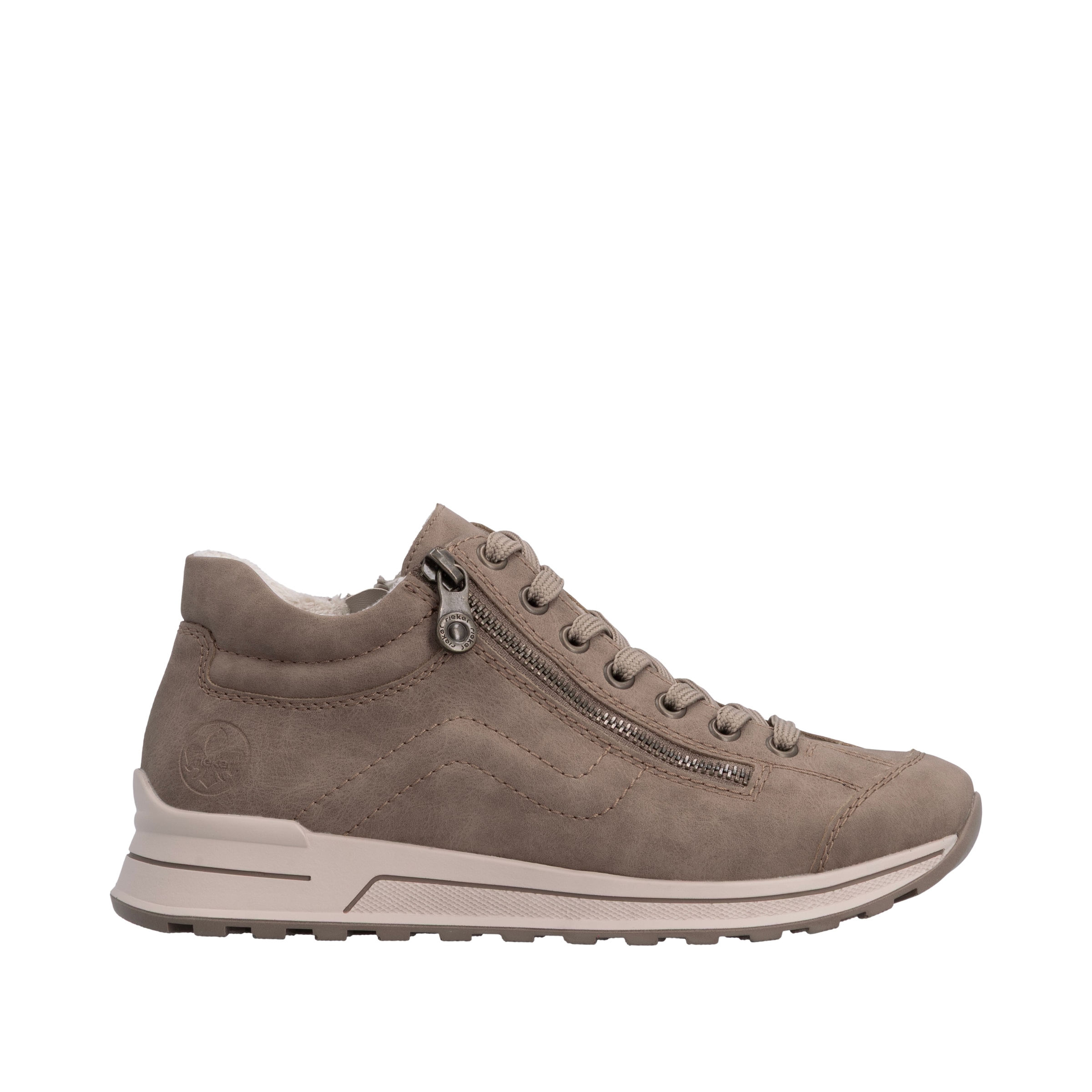Rieker Sneaker  Freizeitschuh, Halbschuh, Schnürschuh, mit weichem Schaftrand