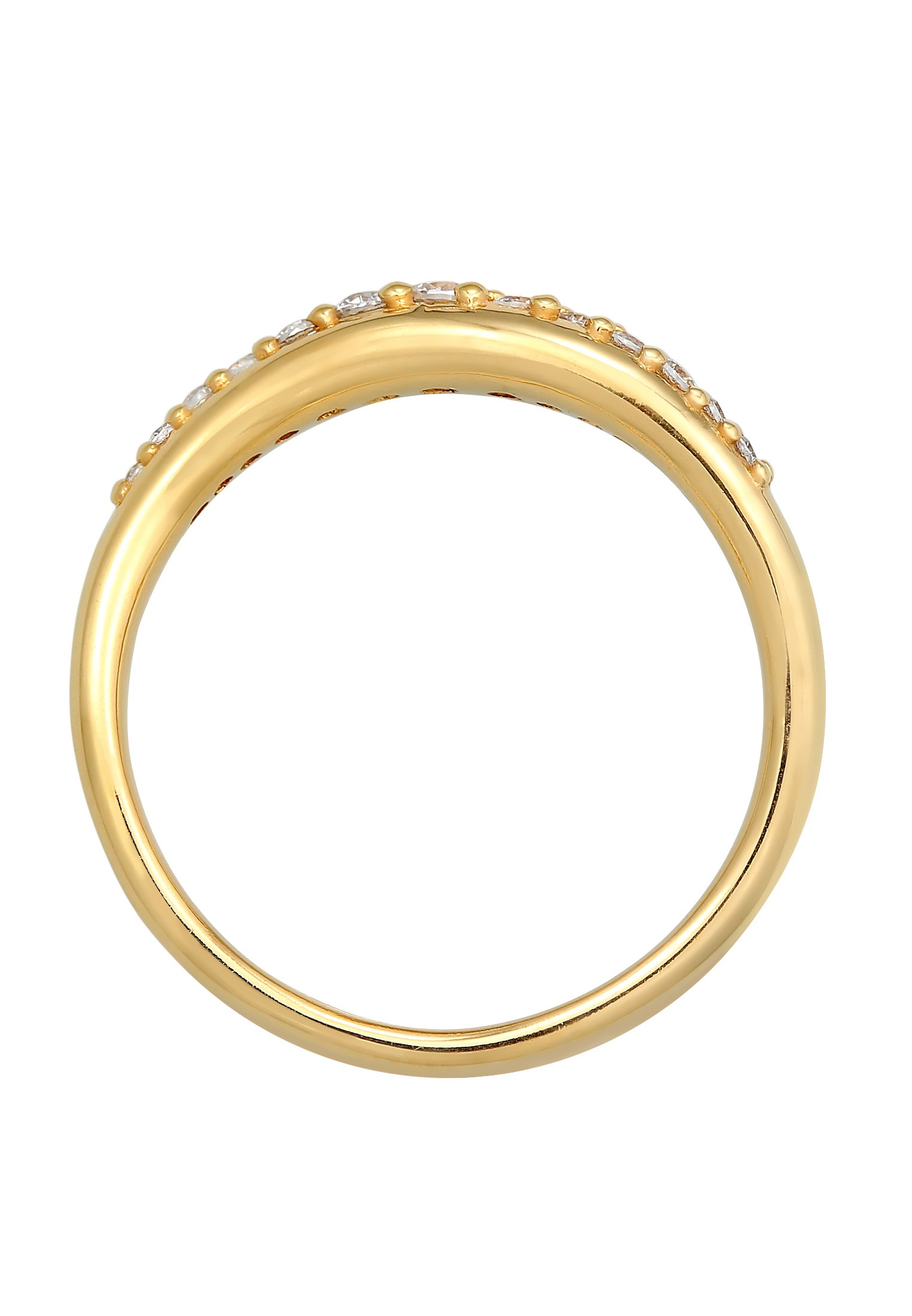 Elli Verlobungsring »Ring Zirkonia Schwungvolles Design 925 Sterling Silber«