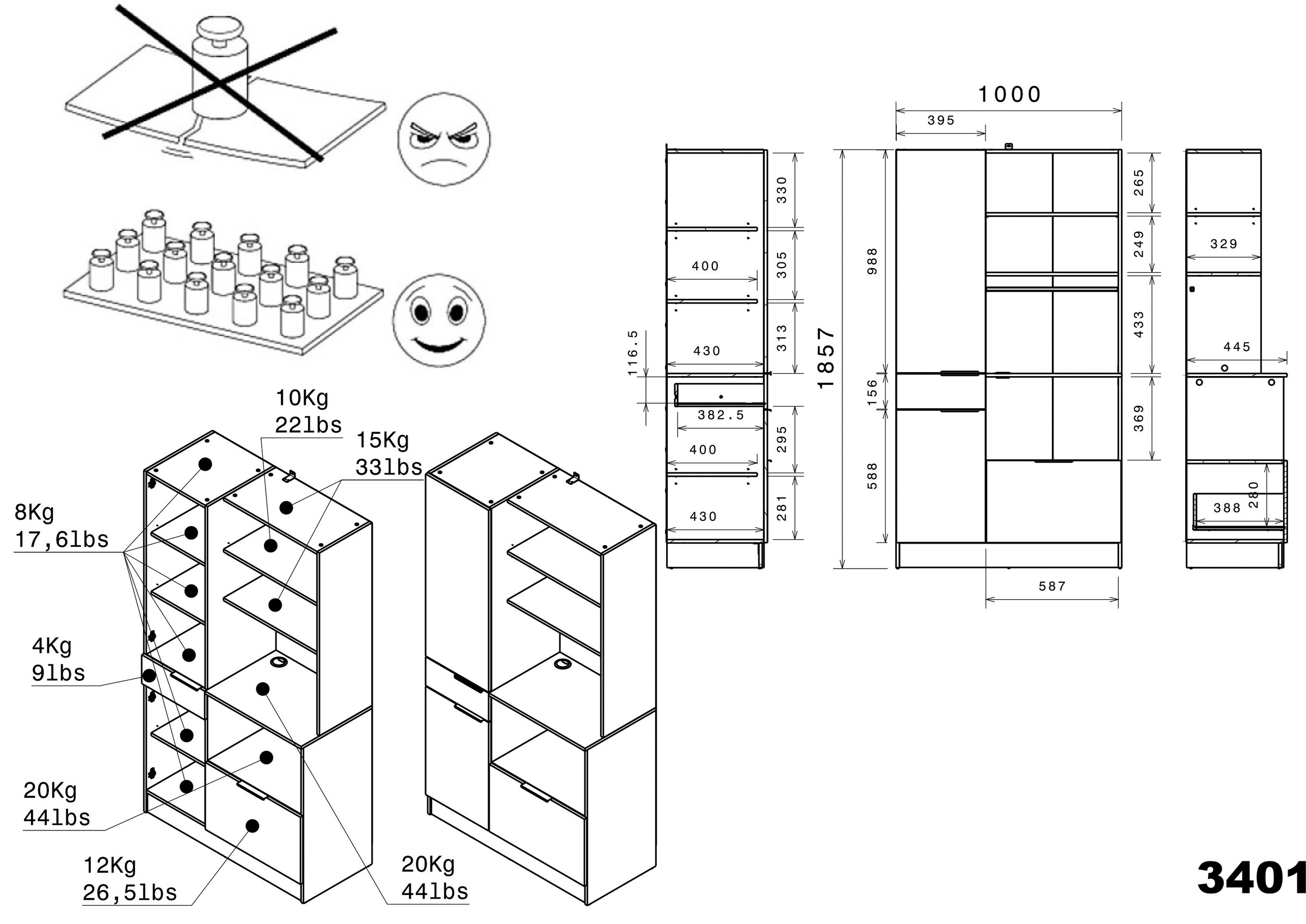 KOCHSTATION Küchenzeile »KS-Luhe« 330 cm breit, wahlweise mit oder ohne E-Geräten, gefräste MDF-Fronten