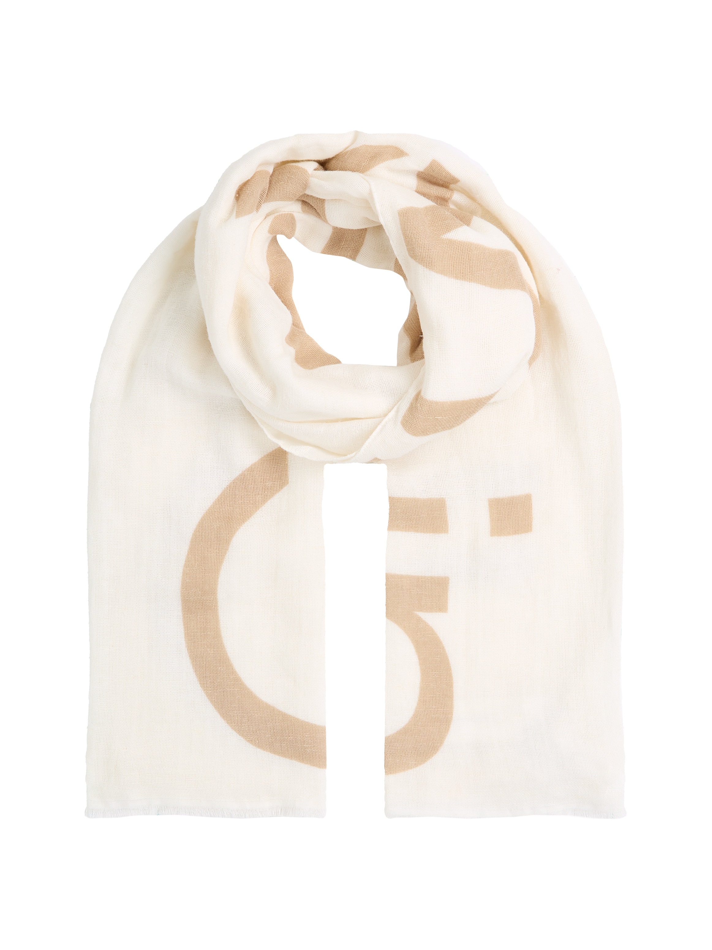 Calvin Klein Schal »BOLD LOGO COTTON HEMP SCARF«, mit Logo-Print
