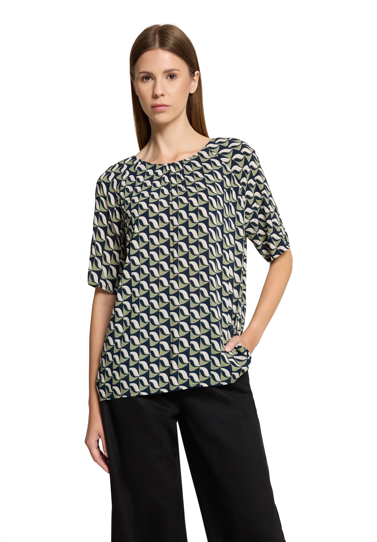 Betty Barclay Schlupfbluse »Schlupfbluse mit Rundhalsausschnitt«