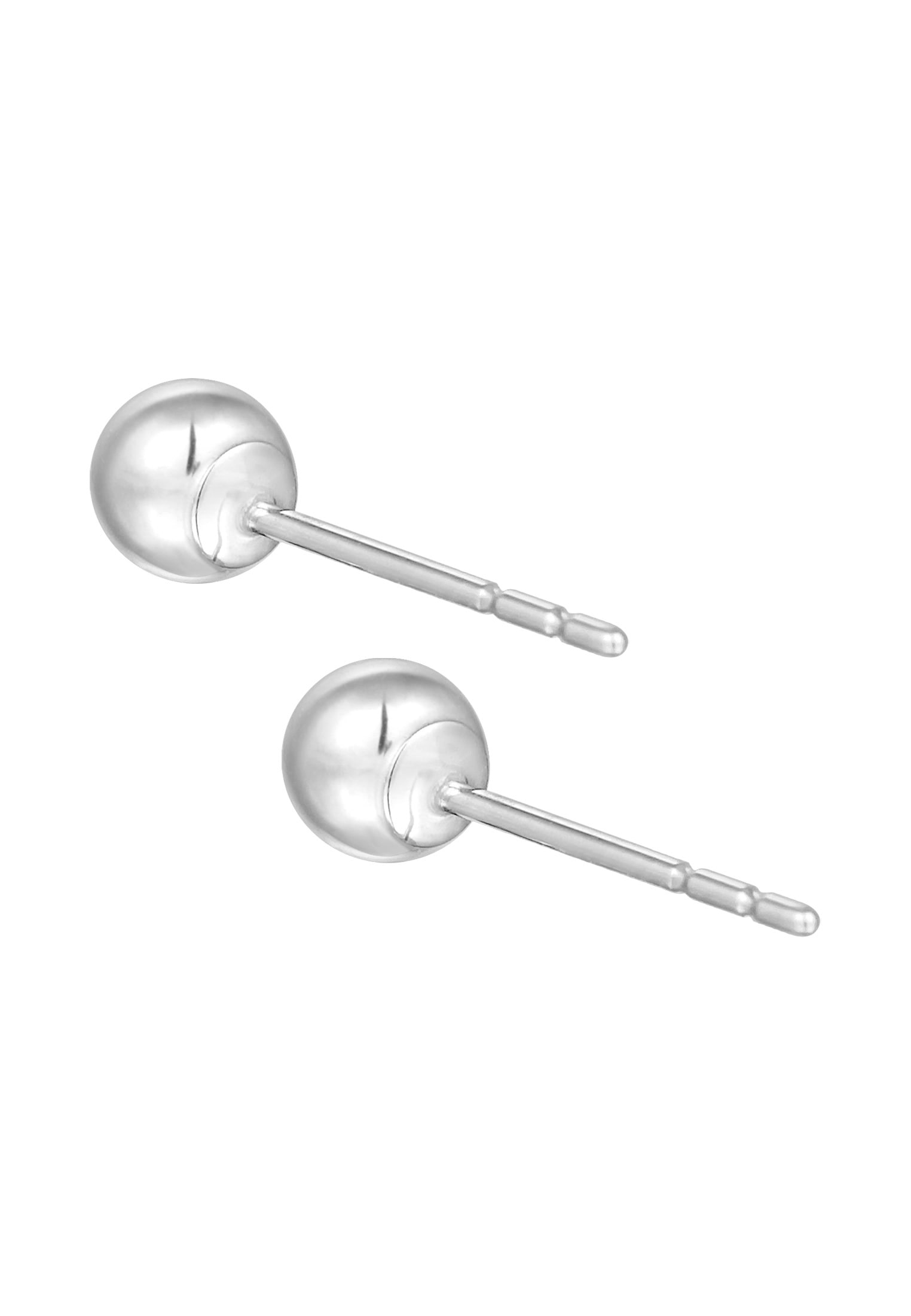 Elli Premium Paar Ohrstecker »Ohrringe Ohrstecker Kugel Ball 4 mm 375 Weißgold«