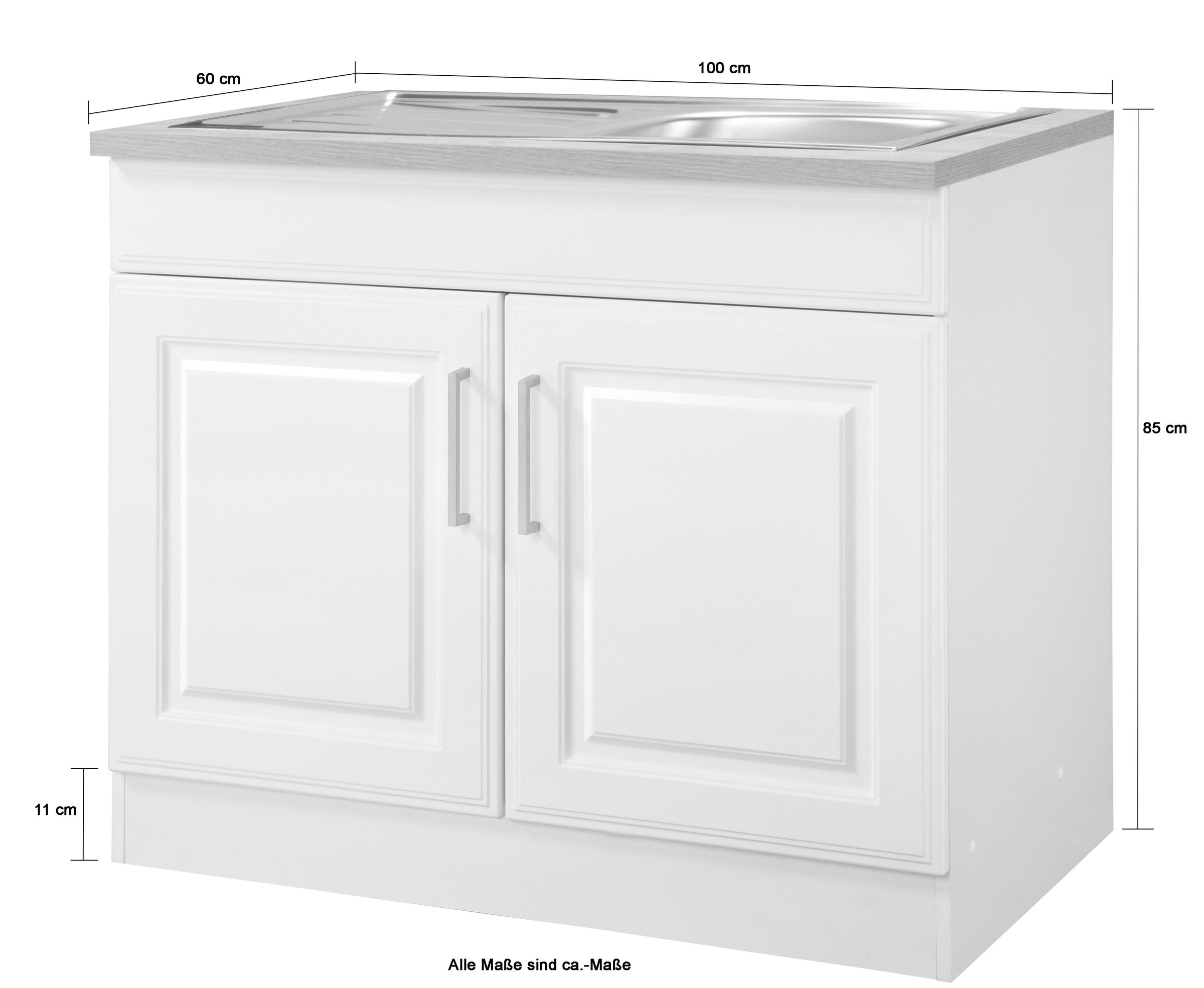 KOCHSTATION »KS-Stockholm« hochwertige MDF-Fronten