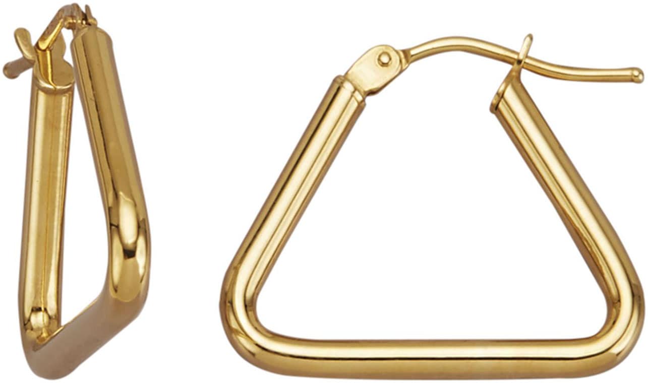 Paar Creolen »Schmuck Geschenk Gold 375 Ohrschmuck Ohrringe Triangel«