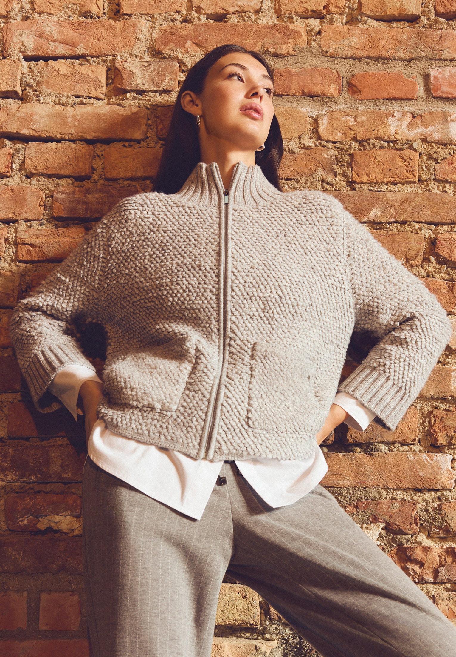 Betty&Co Cardigan »Strick-Cardigan mit Reißverschluss«