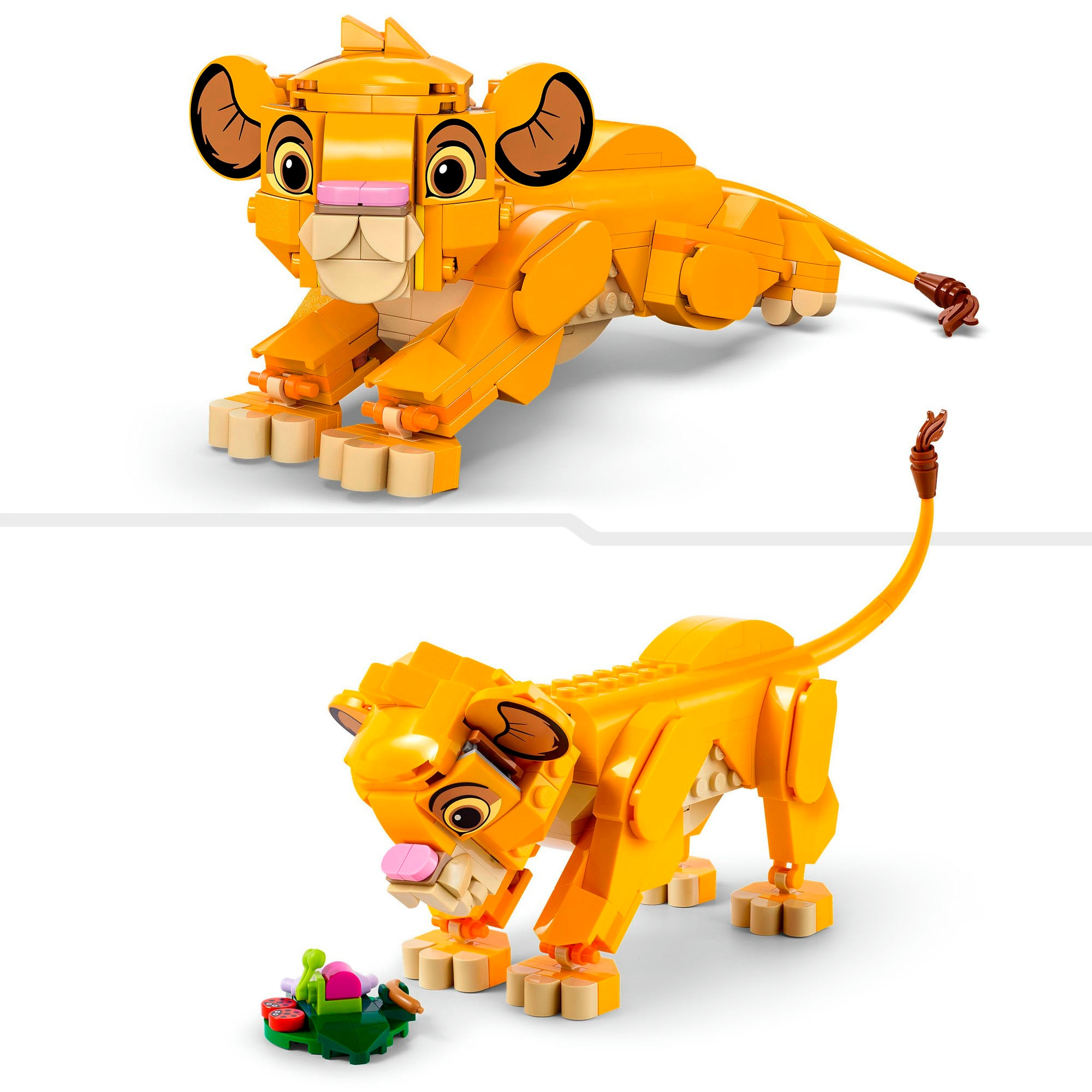 LEGO® Konstruktionsspielsteine »Simba, das Löwenjunge des Königs (43243), LEGO Disney Classic«, (222 St.), Made in Europe