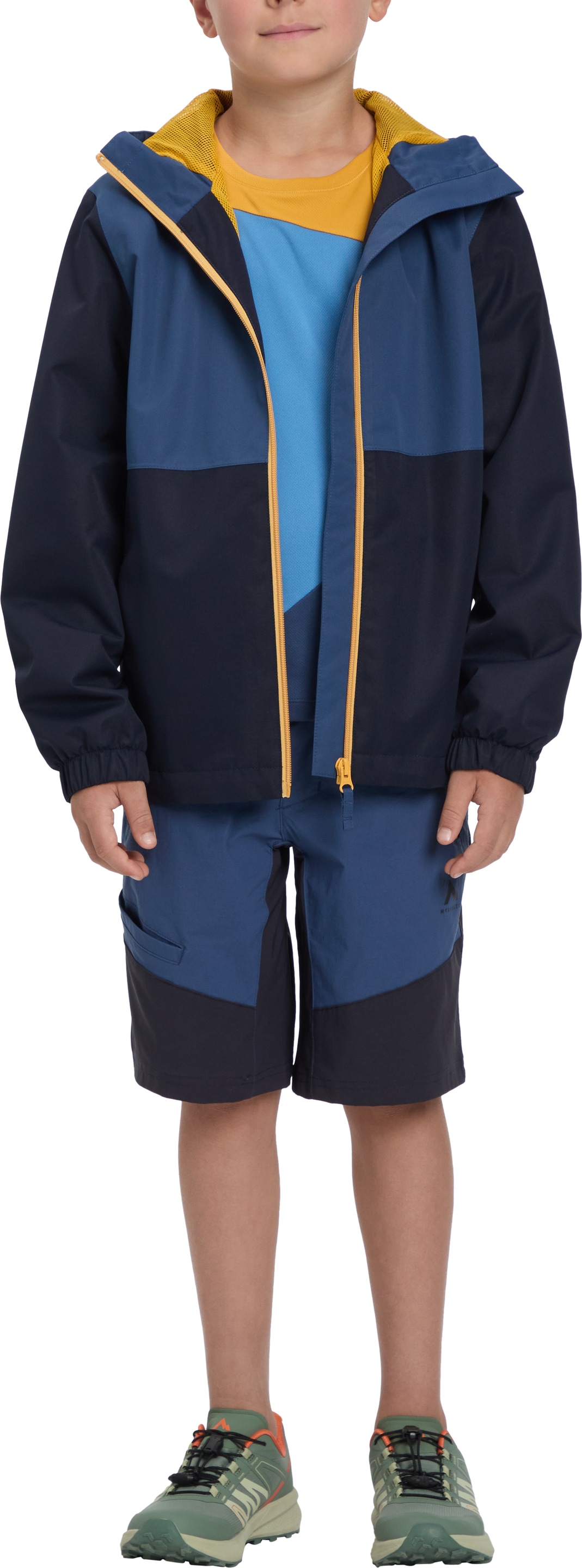 McKINLEY Outdoorjacke »JU.-FUNKTIONS-JACKE TERANG II SHL B« mit Kapuze kontrastfarbige Zipper, Colorblocking-Look