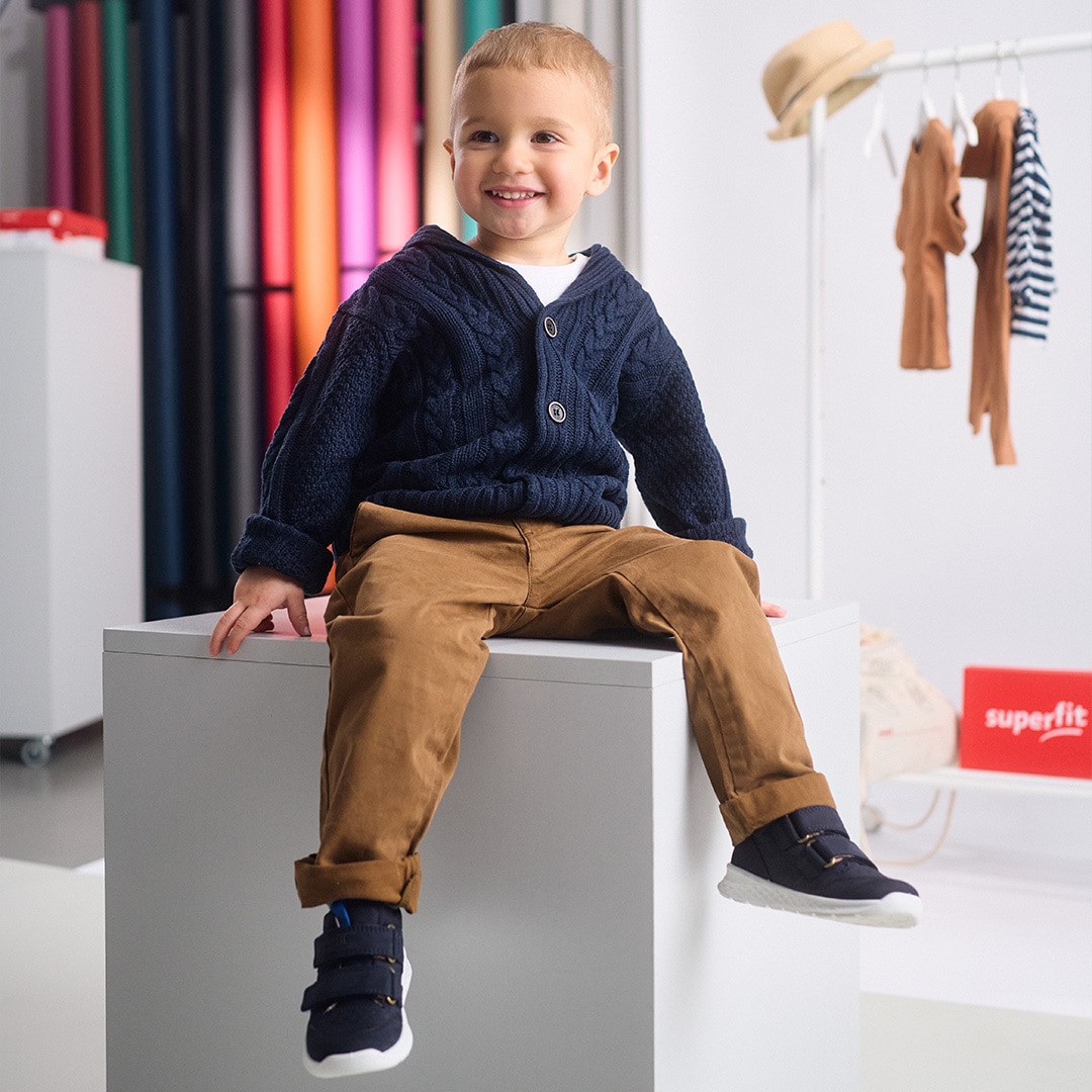 Superfit Klettschuh »BREEZE WMS: mittel«, Sneaker mit halbhohem Schaft, Größenschablone zum Download