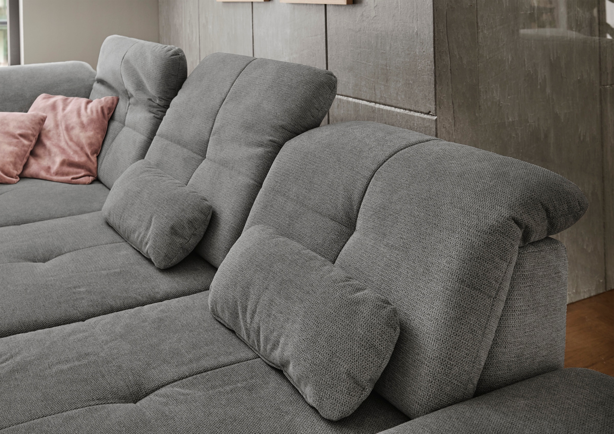 Die PlanBar Ecksofa »MP-IN16012 L-Form Kaltschaum-Polsterung«, inkl. Sitztiefenverstellung, optional mit Funktionen
