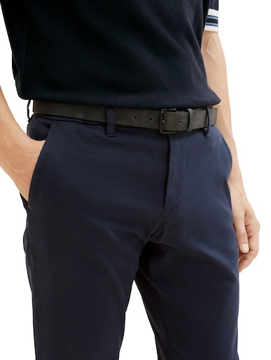 TOM TAILOR Chinohose, (2 tlg., inklusive Gürtel), mit dezenter Struktur