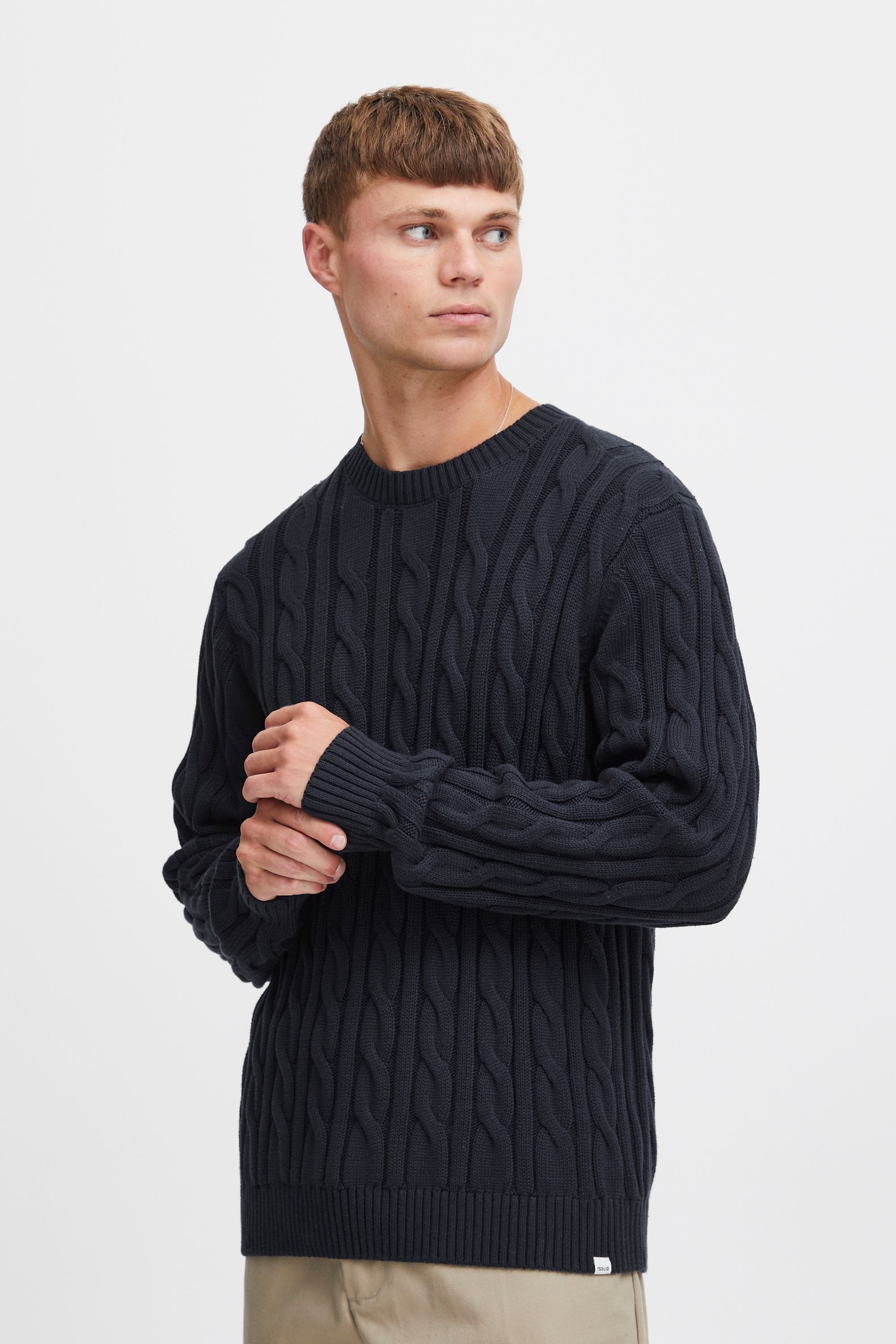!Solid Strickfleece-Pullover »Strickpullover SDGibril«