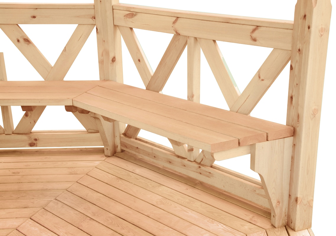 Sitzbank »Kreta 6«, BxTxH: 140x50x47 cm, geeignet für Wolff Finnhaus Produkte