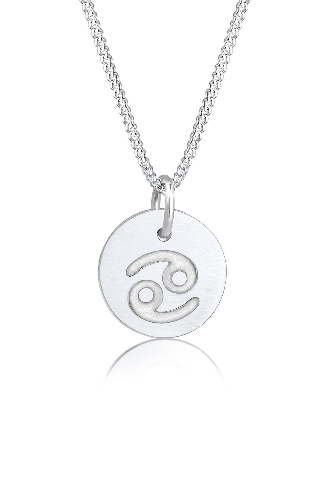 Elli Collierkettchen »Sternzeichen Krebs Astro Symbol Matt 925 Silber«