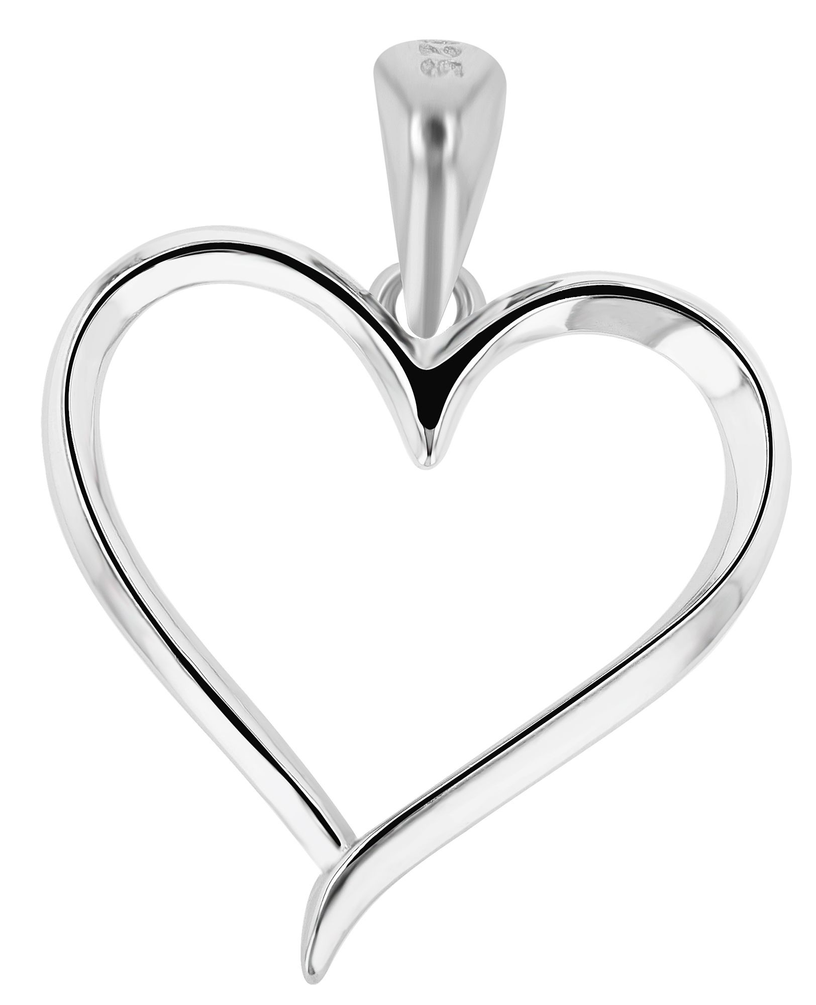 Adelia´s Herzanhänger »Damen Anhänger ¿ Herz Herzanhänger aus 925 Silber«