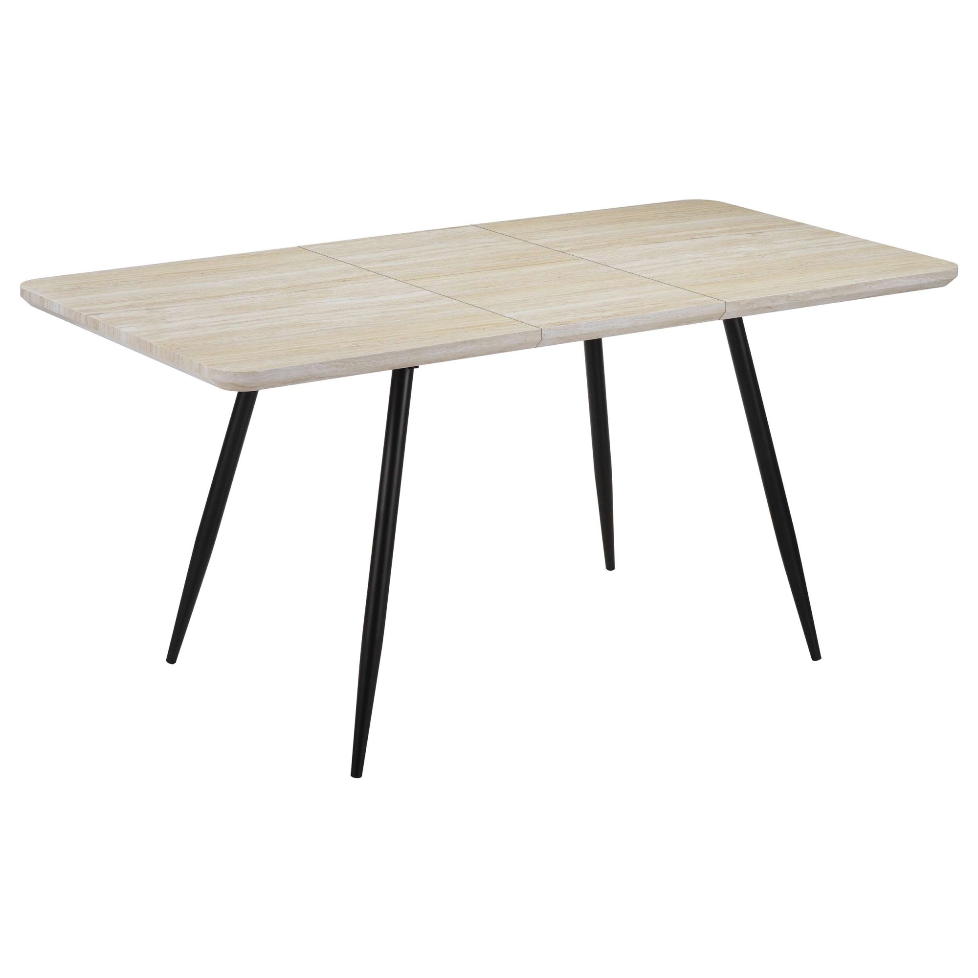OTTO home Esstisch »Ombrone« ausziehbar 120-160 cm, Synchronauszug, inkl Einlegeplatte, Breite 80cm