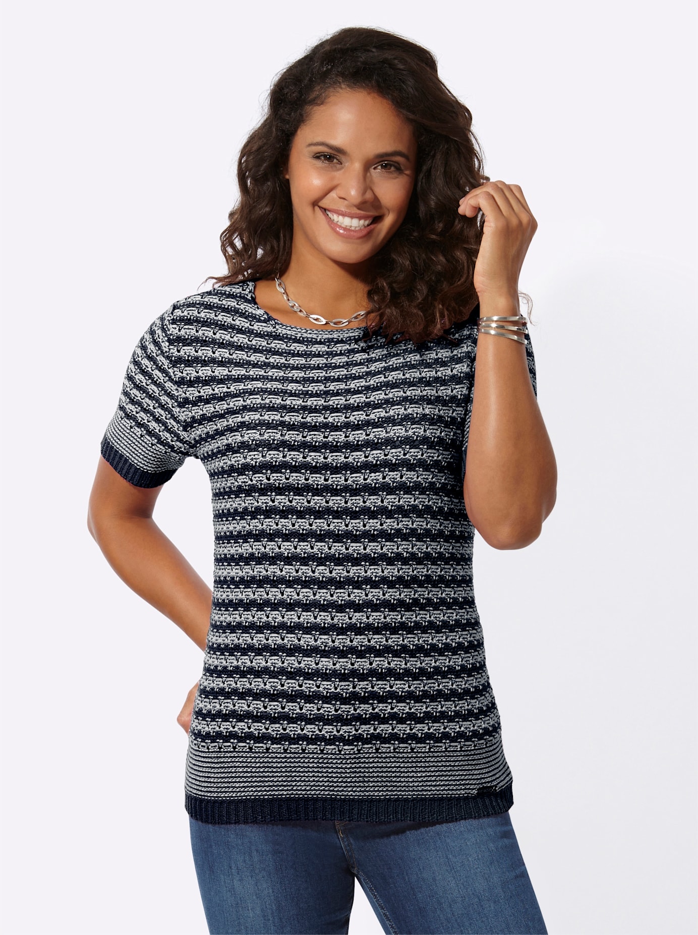 Casual Looks Kurzarmpullover »Pullover«