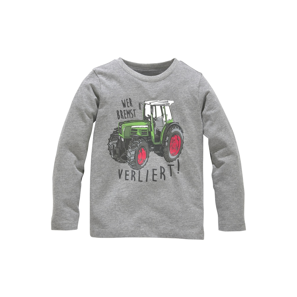 KIDSWORLD Langarmshirt »WER BREMST, VERLIERT!«