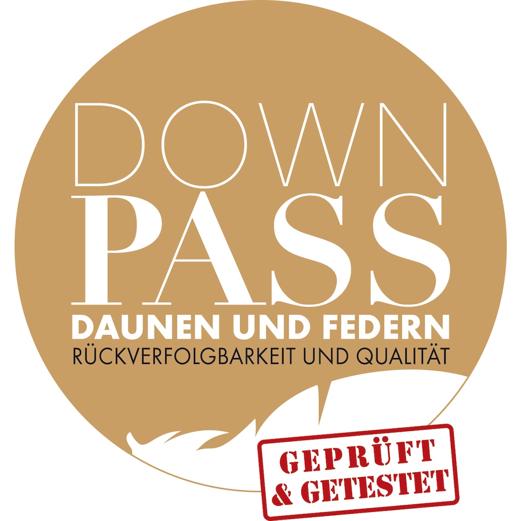 Sannwald Daunenbettdecke »Königstraum«, leicht, Füllung 90 % Daunen, 10 % Federn, Bezug 100 % Baumwolle, (1 St.)