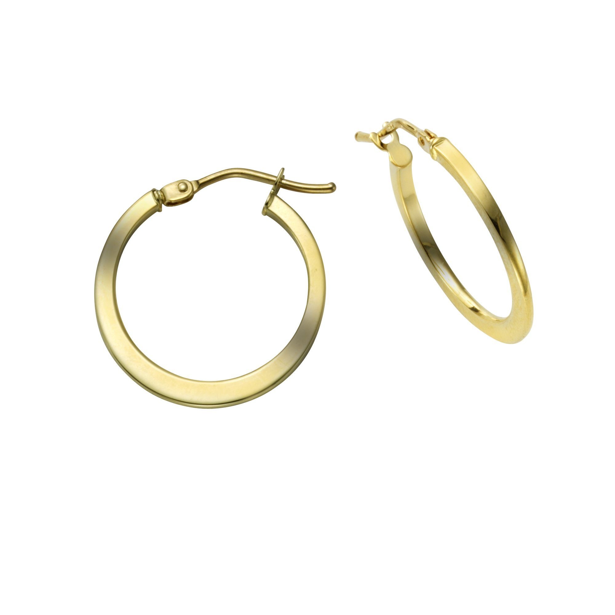 Vivance Paar Creolen »375/- Gelbgold glanz«, Creolen