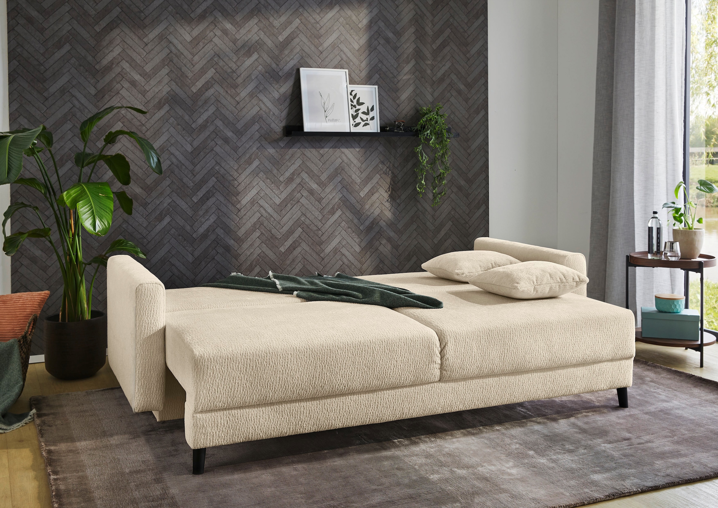 Jockenhöfer Gruppe Schlafsofa »Björn« mit Bettfunktion und Bettkasten/Stauraum