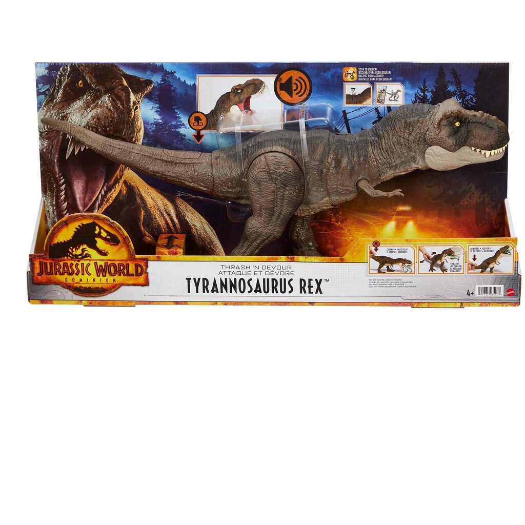 Mattel® Spielfigur »Jurassic World, Thrash ’N Devour Tyrannosaurus Rex«