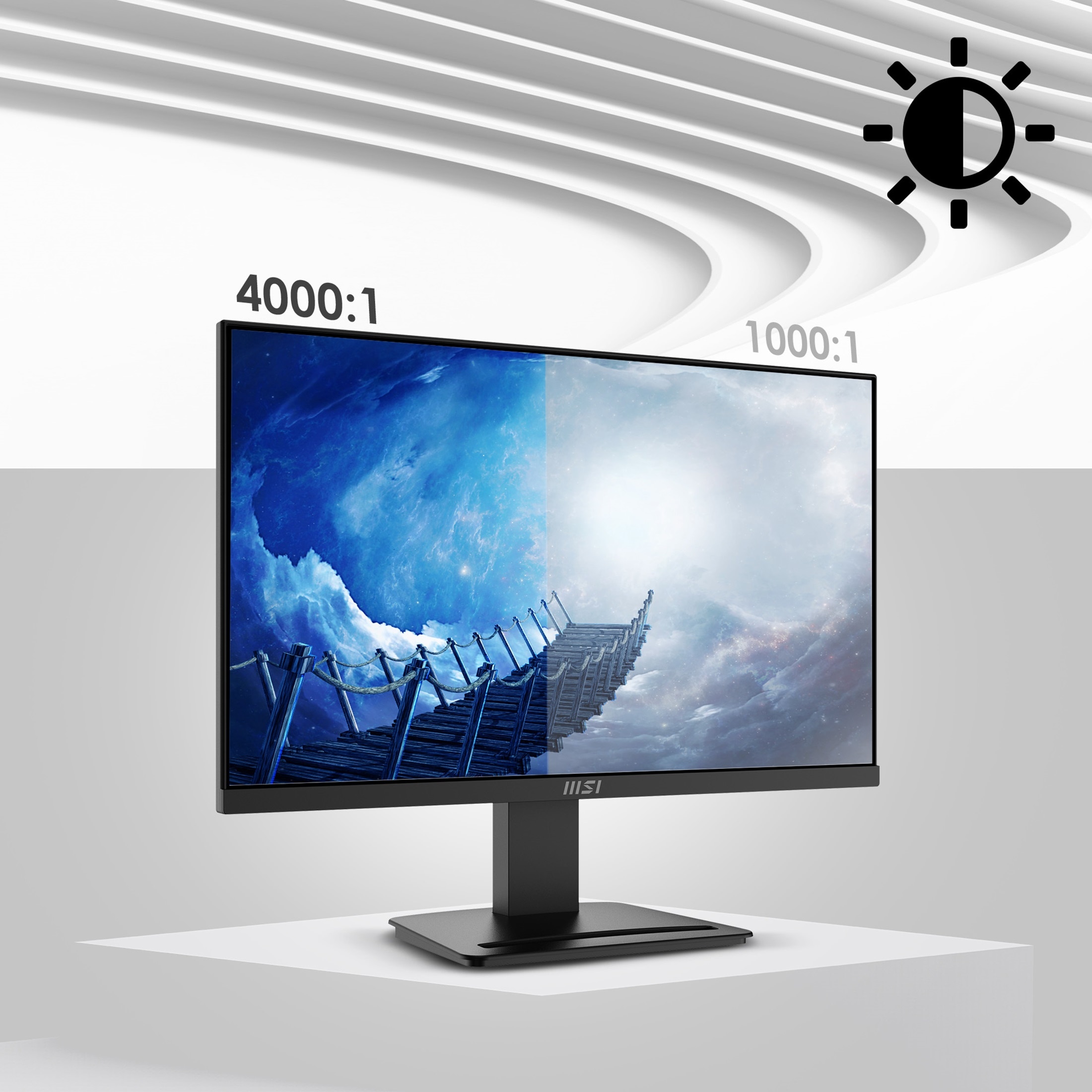 GAMEMAX PC-Komplettsystem »MegaDeal Diamond BK SET2611«, (inkl. Maus & Tastatur), Windows 11 + MSI PRO MP2412DE Monitor 60cm (24")