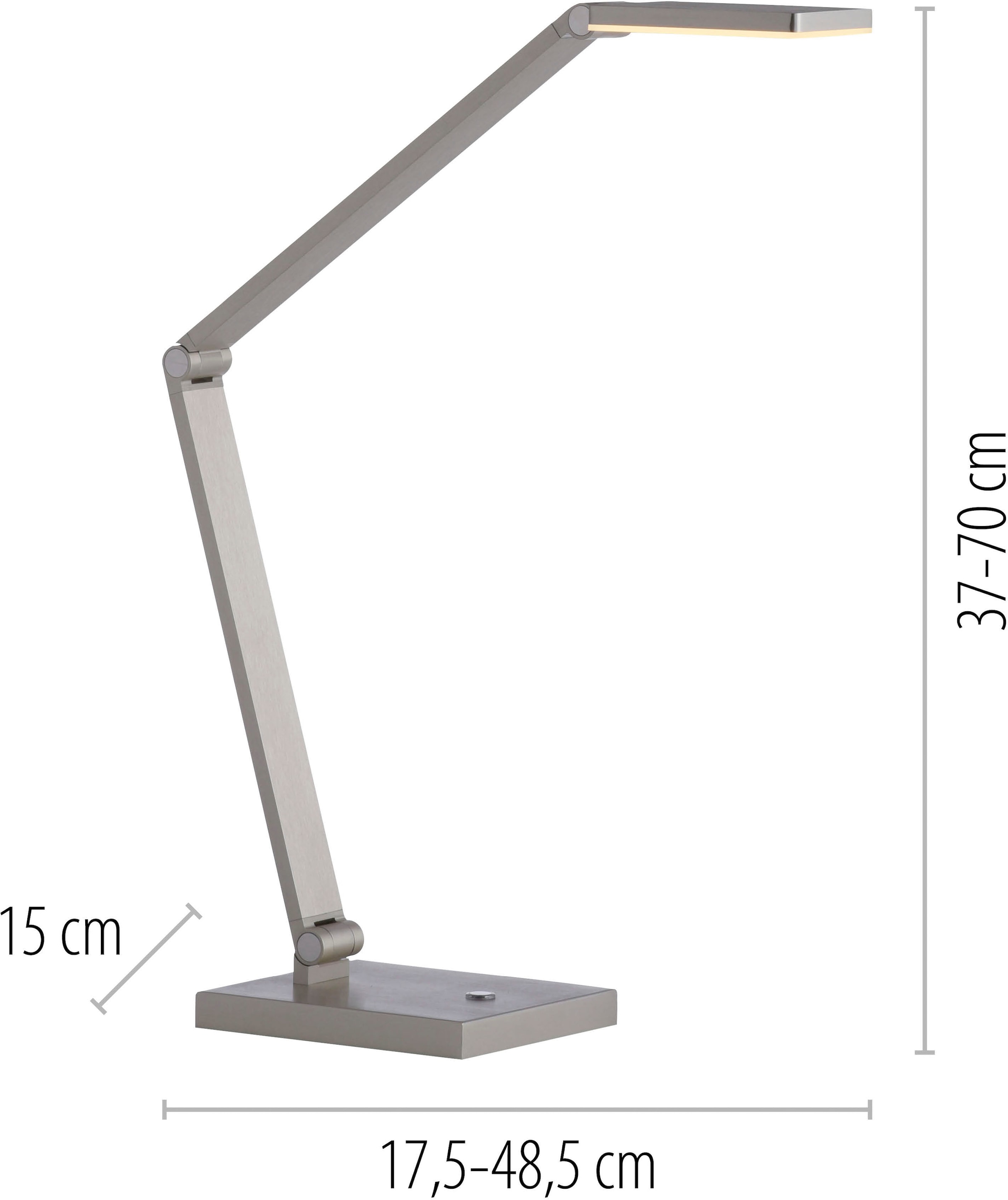 Paul Neuhaus LED Tischleuchte »SAMSKY« LED-Board 1 Stk. warmweiß - kaltweiß Touchdimmer, CCT 2700-5000K, Memoryfunktion, Höhenverstellbar