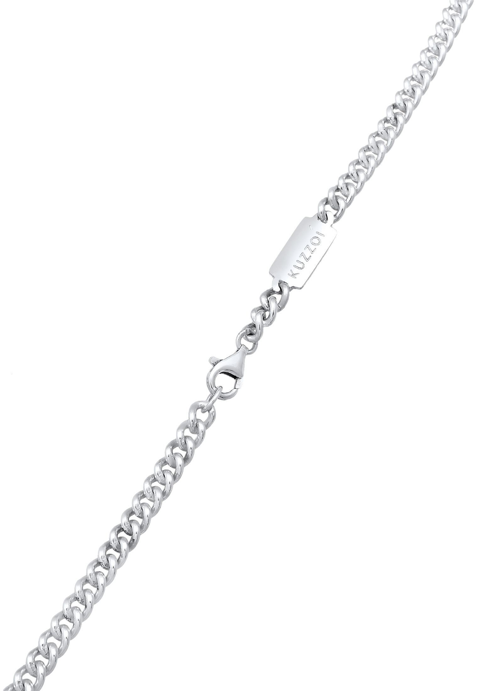 Kuzzoi Silberkette »Halskette Herren Rundpanzer Massiv 925 Silber«