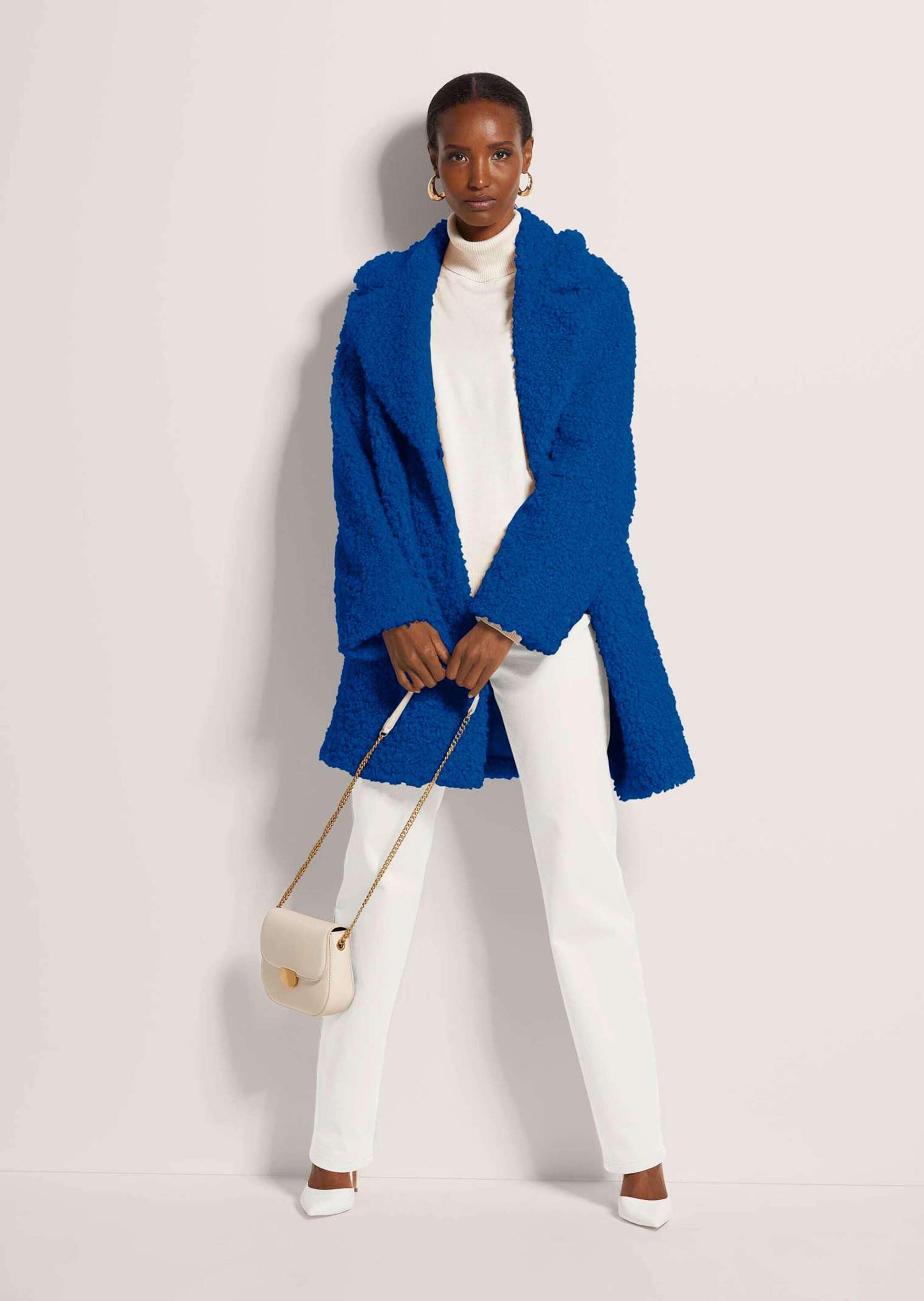 MADELEINE Langmantel »Mantel Webpelz-Mantel«