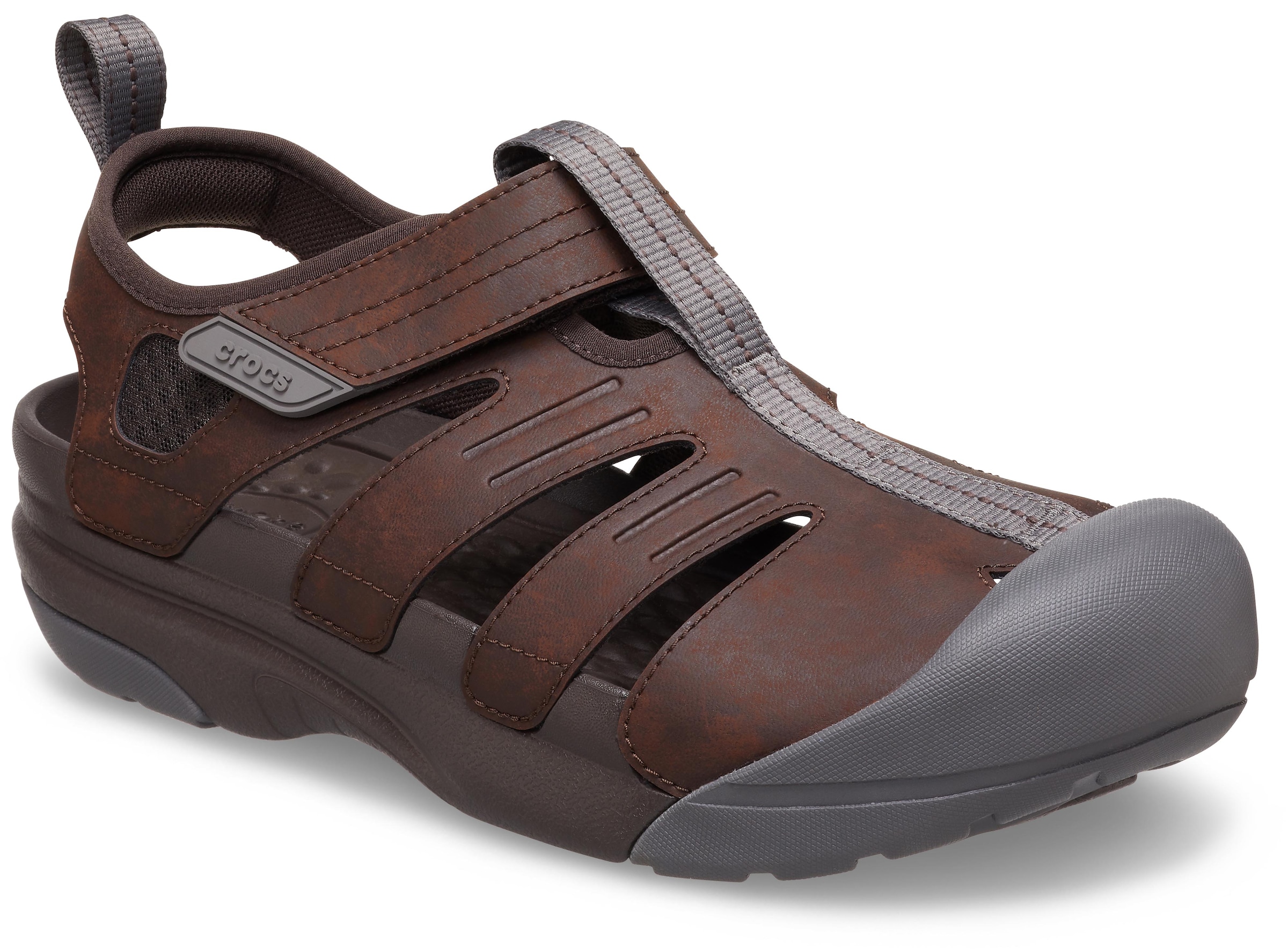 Crocs Sandale »Yukon Fisherman«, Halbschuh, Slipper, Trekkingschuh mit praktischem Klettverschluss