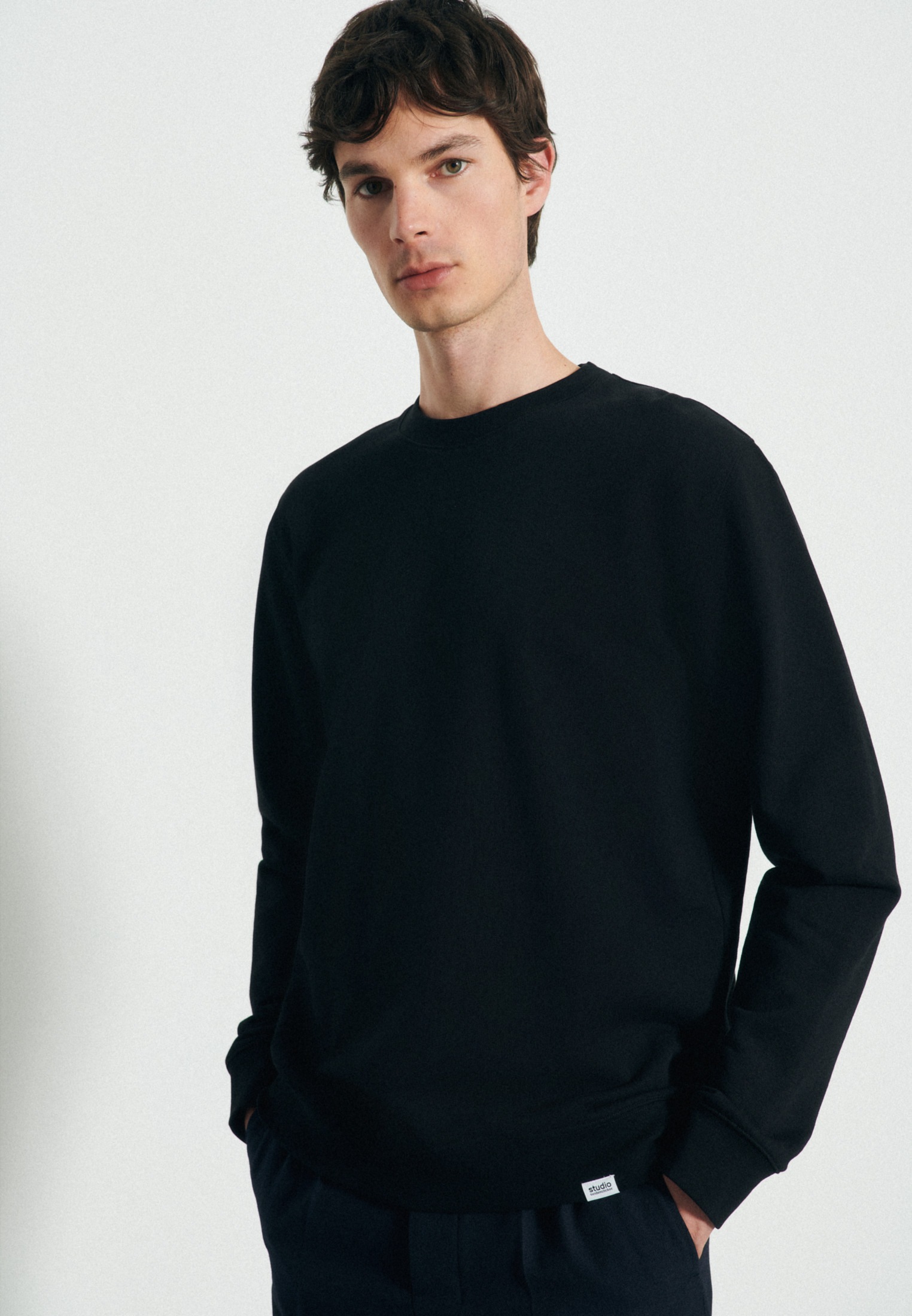 studio seidensticker Sweatshirt »Studio«, Langarm Rundhals Uni