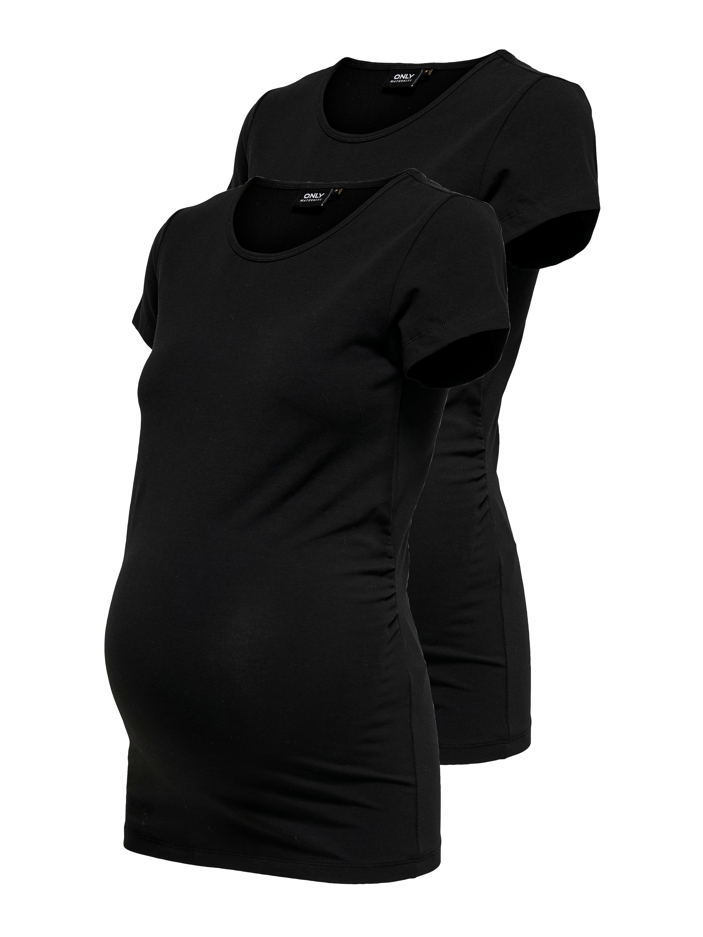 ONLY MATERNITY Umstandsshirt »OLMLOVELY S/S ONECK TOP 2PACK JRS NOOS«, (Packung, 2 tlg.)