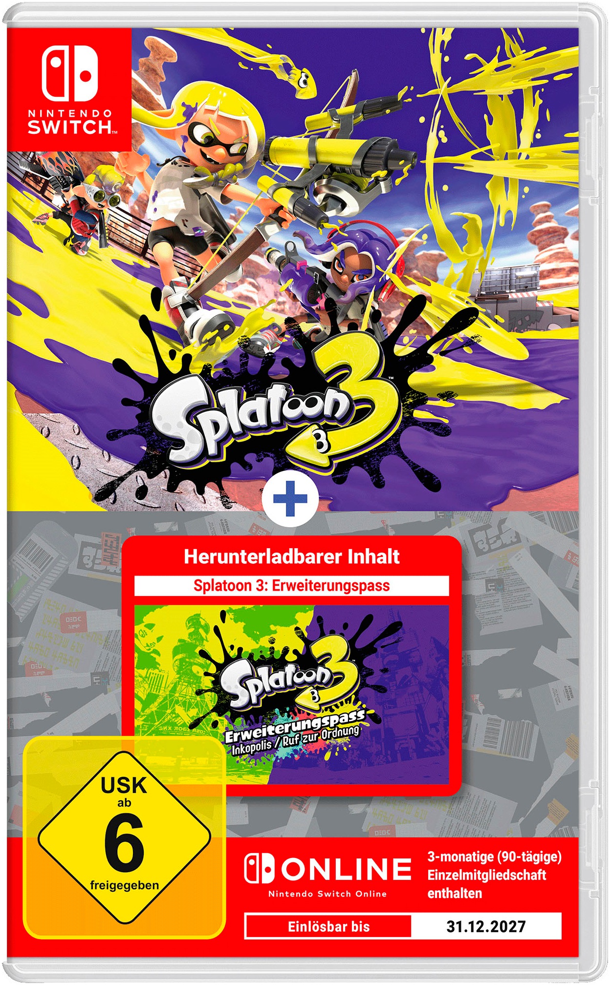 Nintendo Switch Spielesoftware »Splatoon 3 + Erweiterungspass - Set«, Nintendo Switch