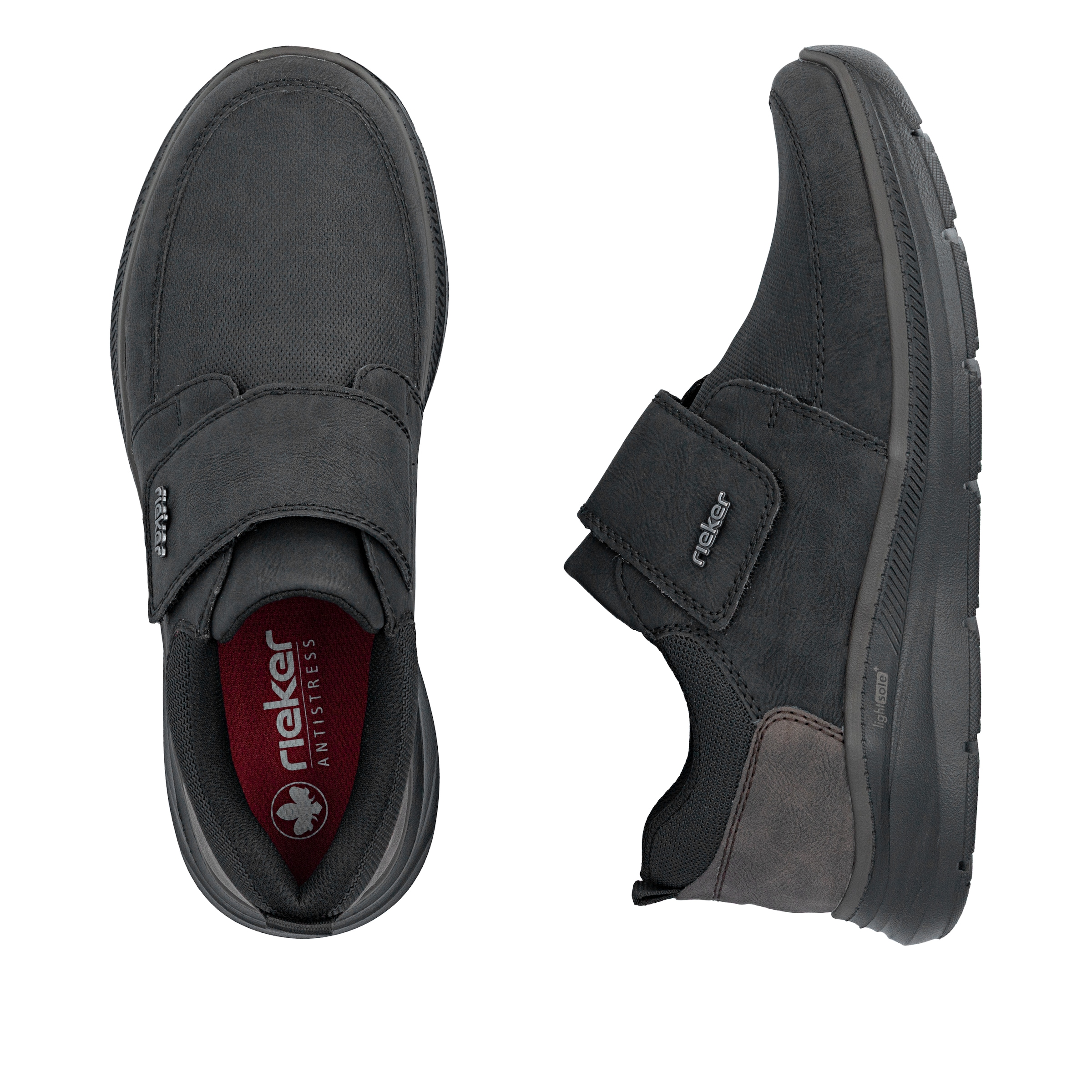 Rieker Klettschuh  Halbschuh, Casual-Sneaker mit Klettverschluss, schmale Form