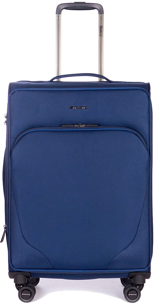 Stratic Weichgepäck-Trolley »Mix M, blue«, 4 Rollen, Reisekoffer Reisegepäck Aufgabegepäck TSA-Zahlenschloss