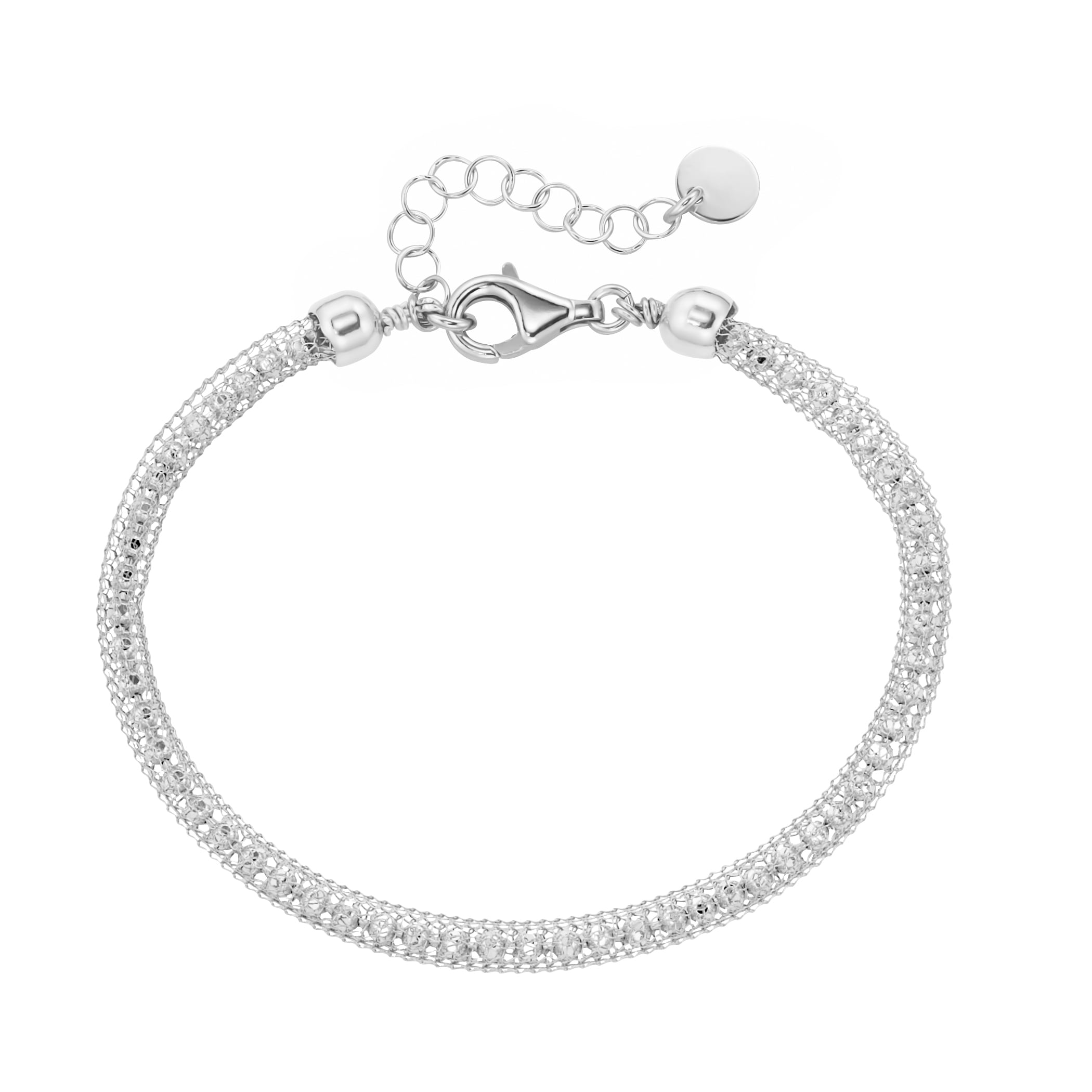 Smart Jewel Armband »Armband effektvolle Schlauchkette, Silber 925«