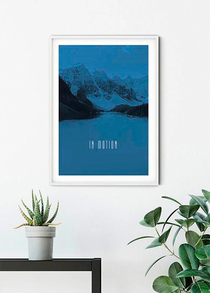 Komar Bild »Word Lake In Motion Blue«, Natur, (1 St.), Wandbild zur Dekoration - ohne Rahmen