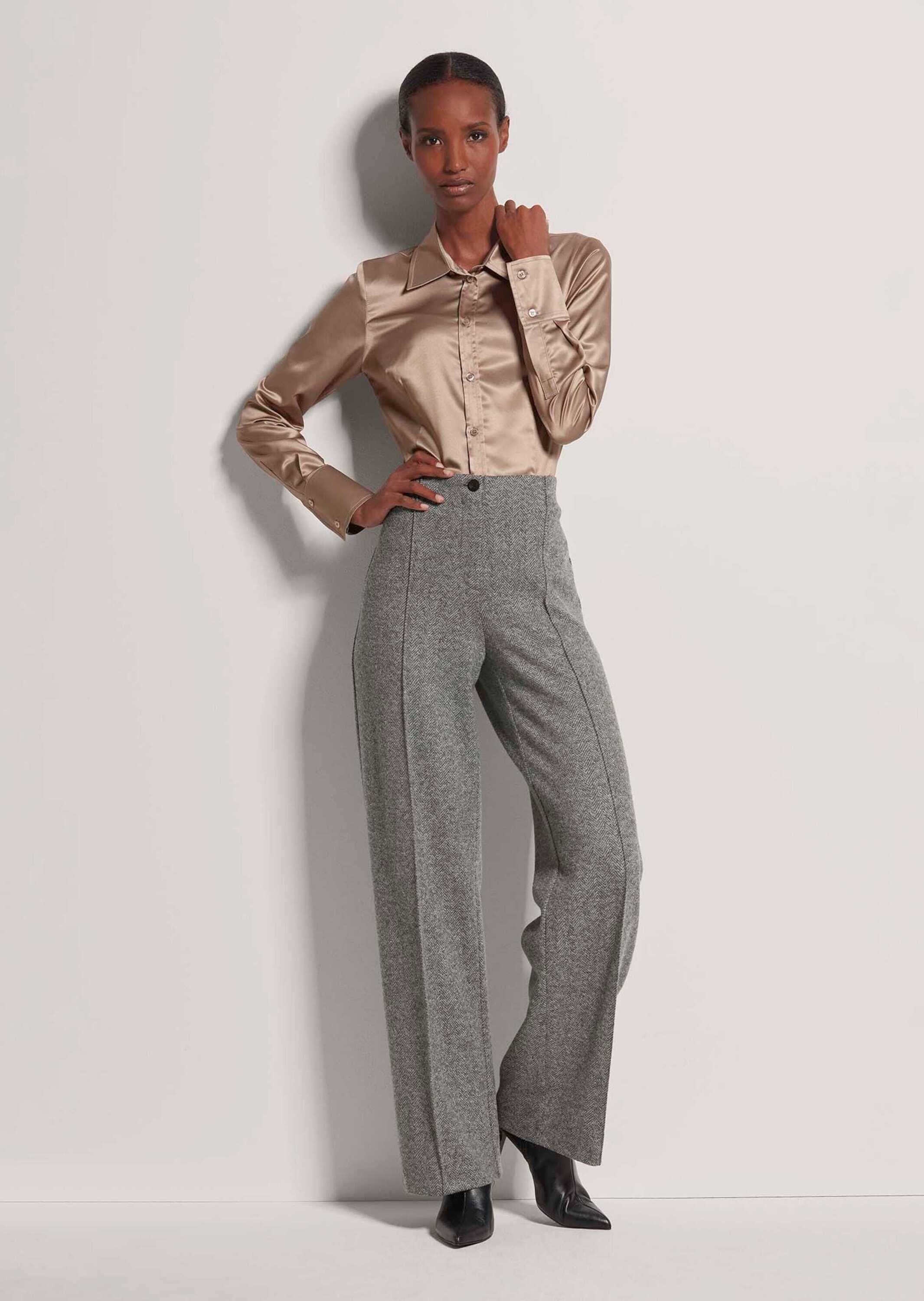 MADELEINE Bügelfaltenhose »Palazzohose Palazzohose mit weitem Bein«