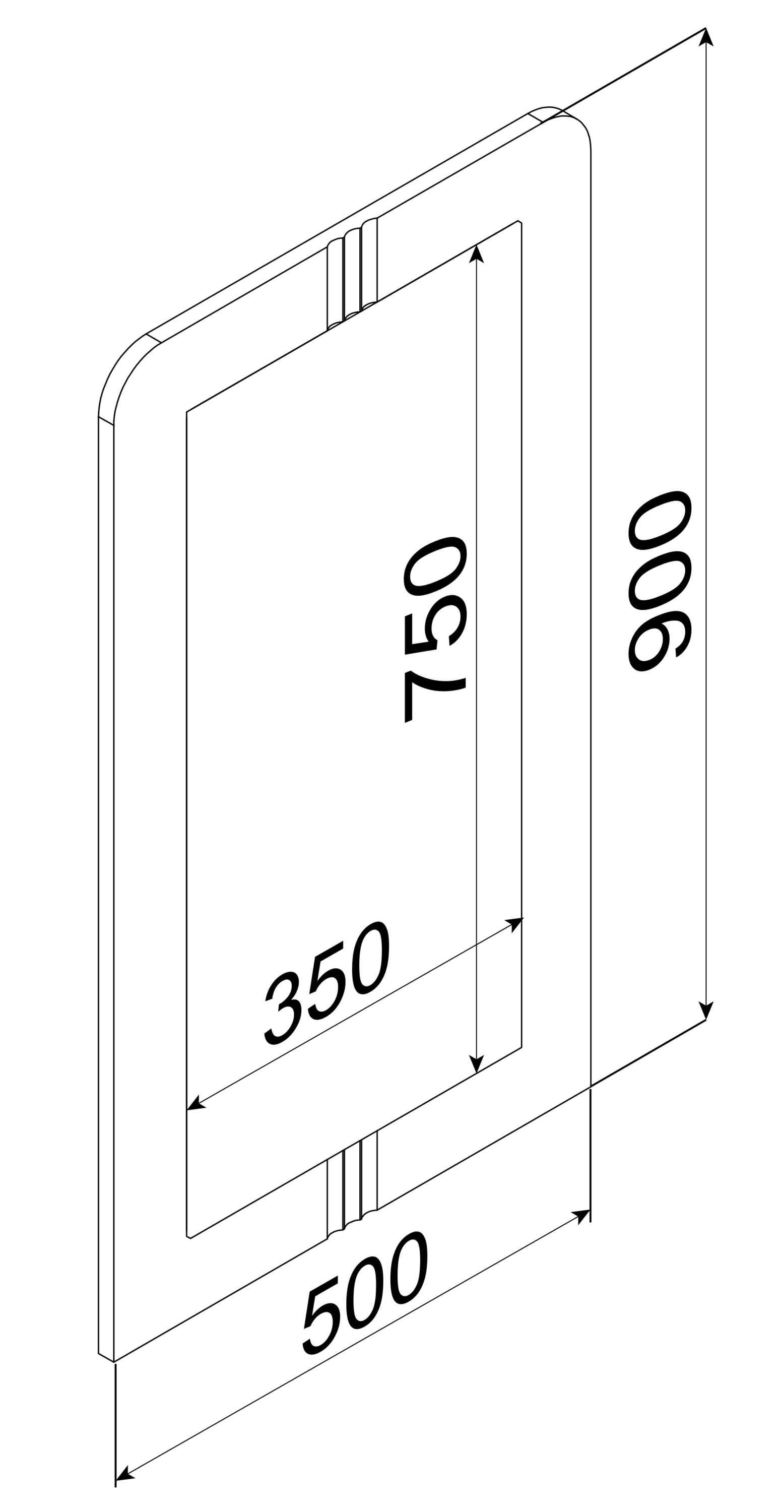 VCM Garderobe »VCM Holz Wandspiegel | für Badezimmer oder Flur geeignet | Maße: H. 90 x B. 50 x T. 2 cm | Wandspiegel mit Ablage - Balia«, (1 St., VCM Balia)