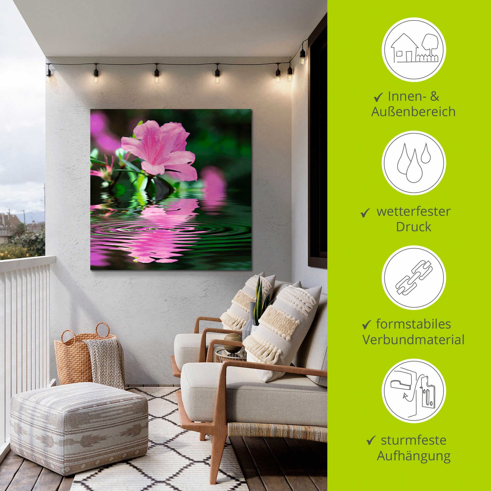 Artland Wandbild »Azalee«, Blumen, (1 St.), als Alubild, Outdoorbild, Leinwandbild in verschied. Größen