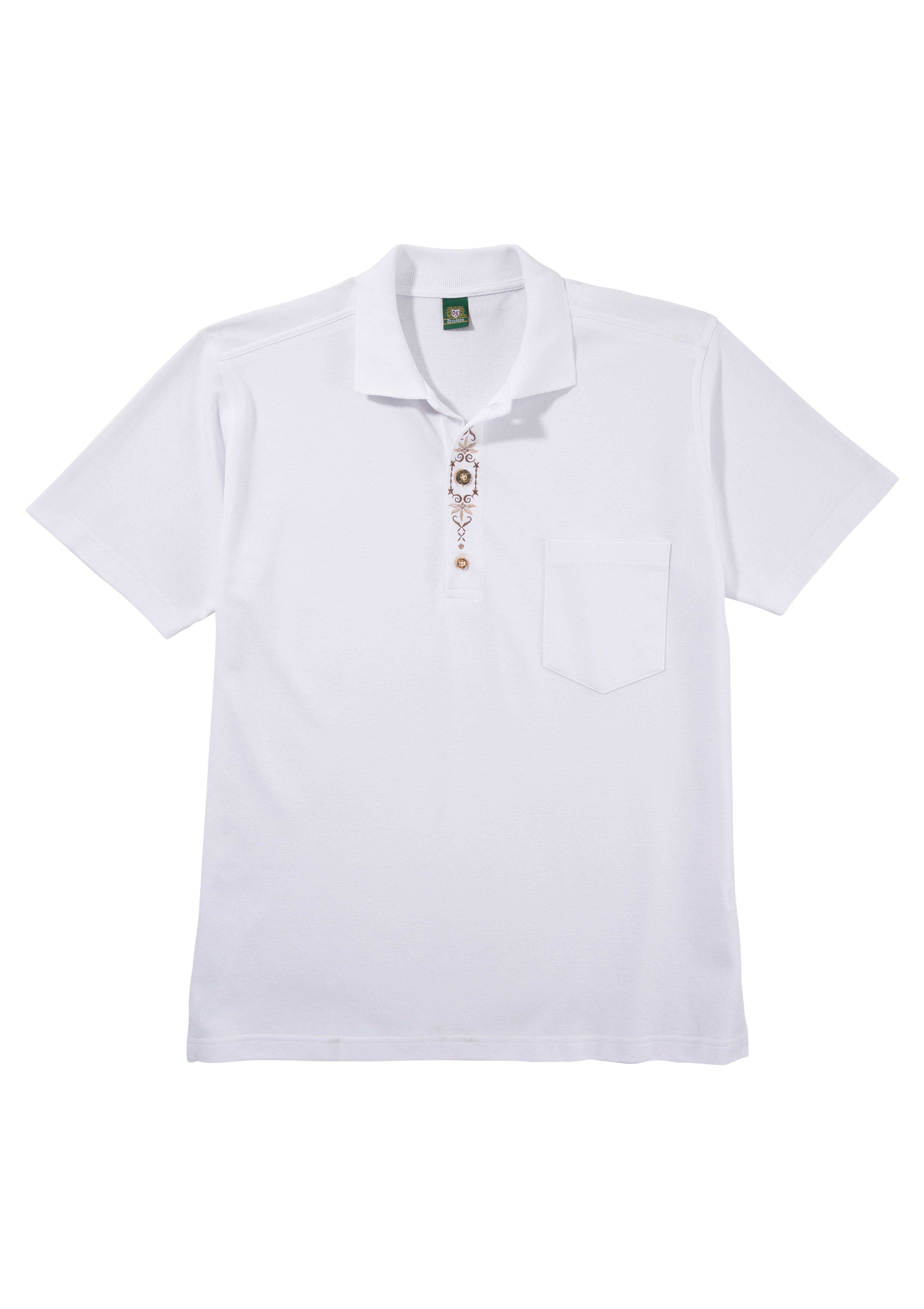 OS-Trachten Trachtenshirt, mit traditionellen Stickelementen