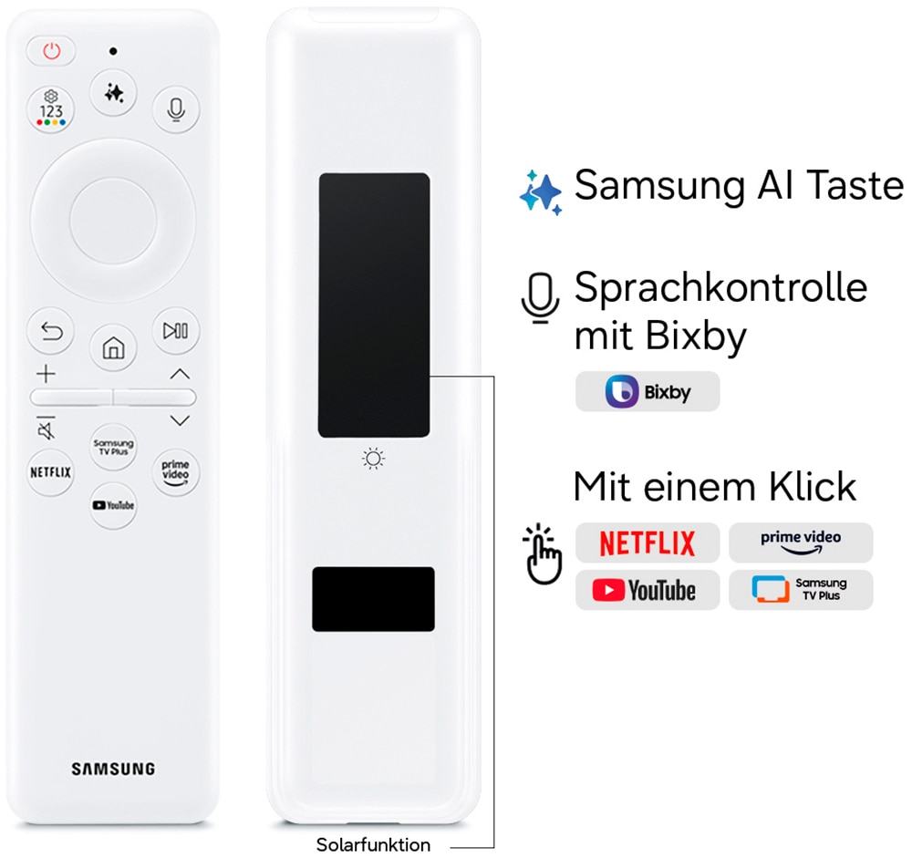 Samsung QLED-Fernseher »GQ55LS03HAU« 138 cm/55 ″ Smart-TV The Frame, Art Mode Kunstwerke, Antireflexion, Rahmen austauschbar
