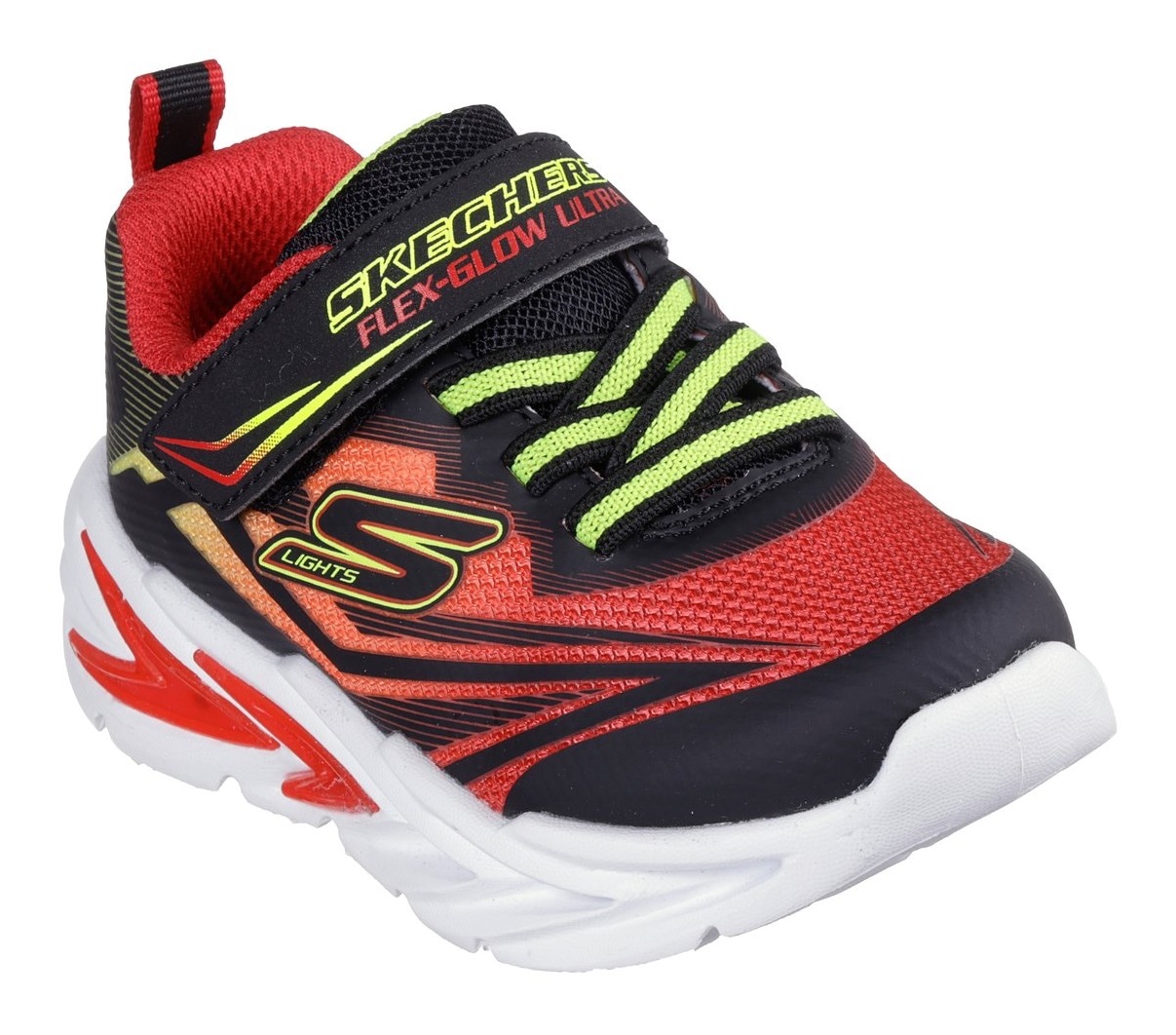 Skechers Lauflernschuh »FLEX-GLOW ULTRA LIGHTS«, Blink,-Klettschuh zum Schlüpfen, Neon,...